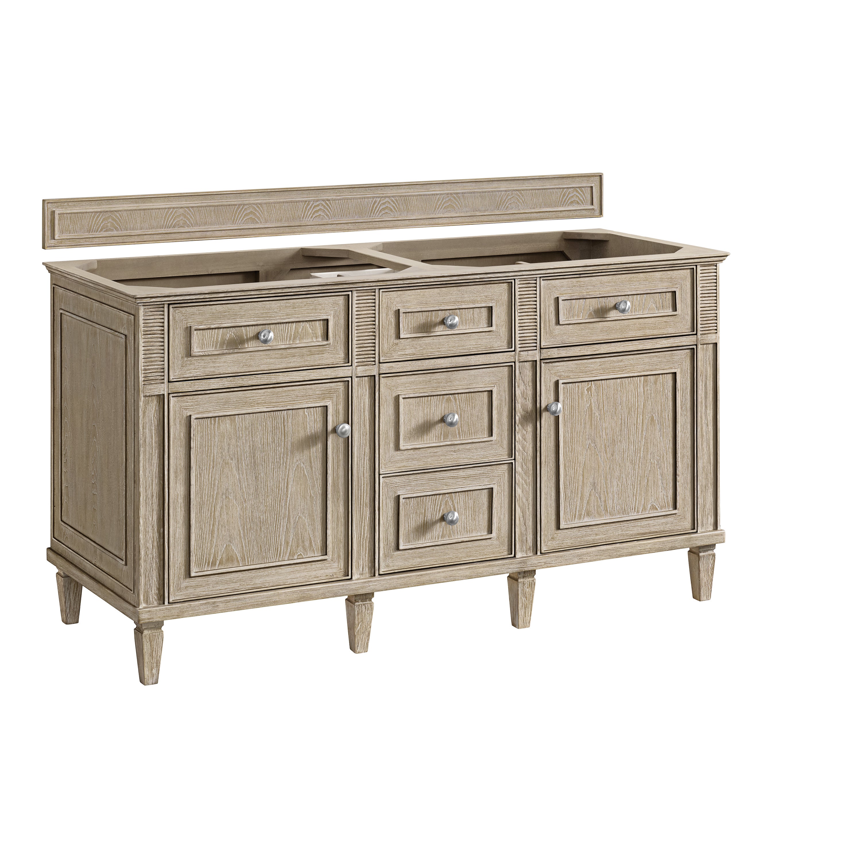 James Martin Vanities Lorelai 60" Double Vanity - Whitewashed Oak