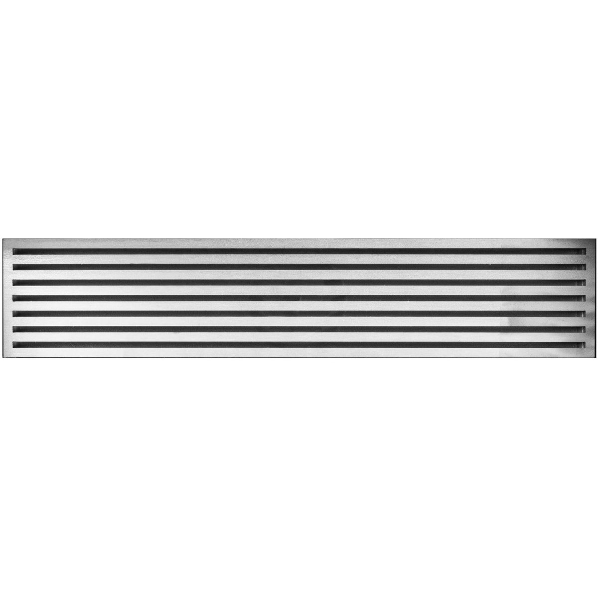 satin stainless steel grate