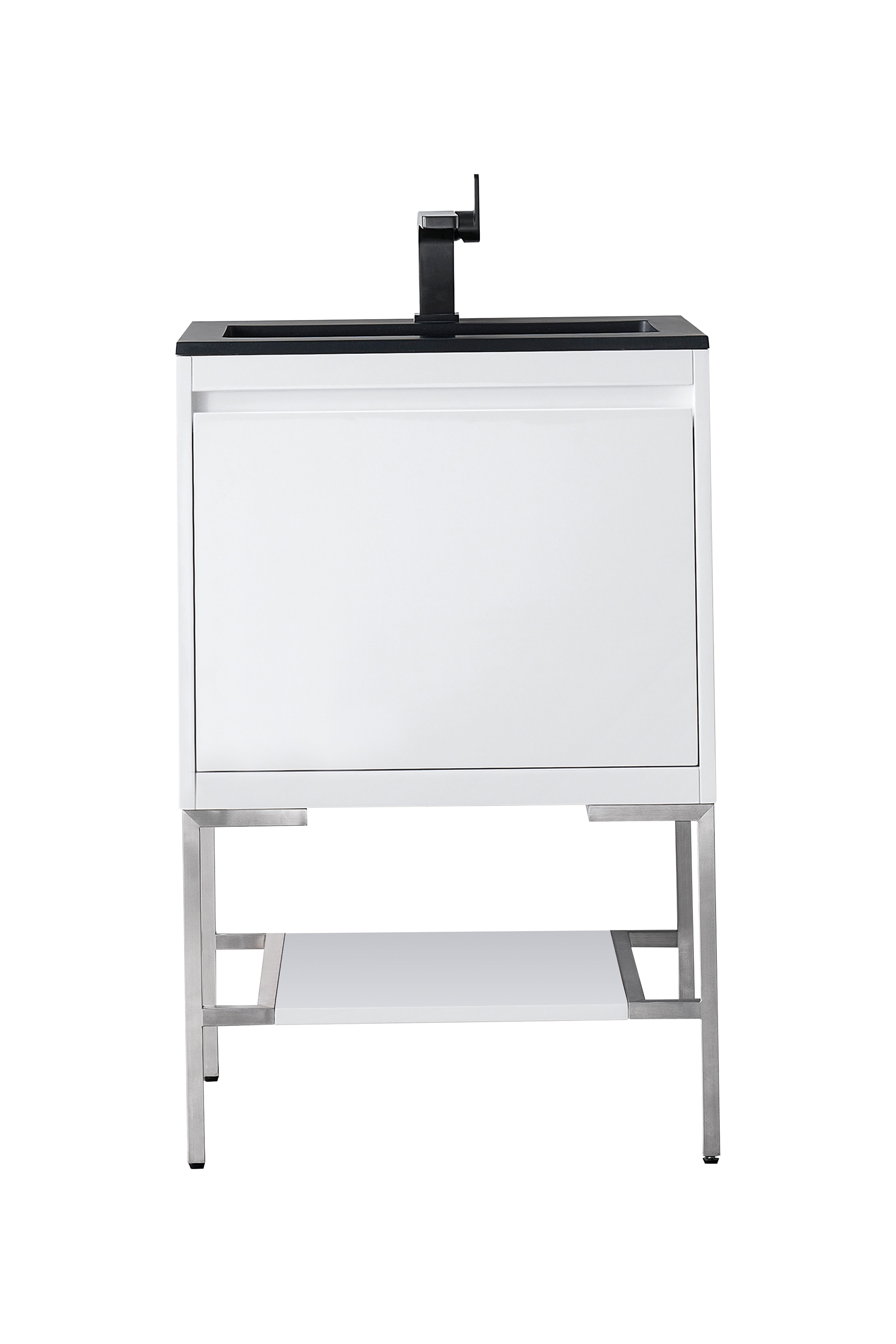 charcoal black composite stone top vanity