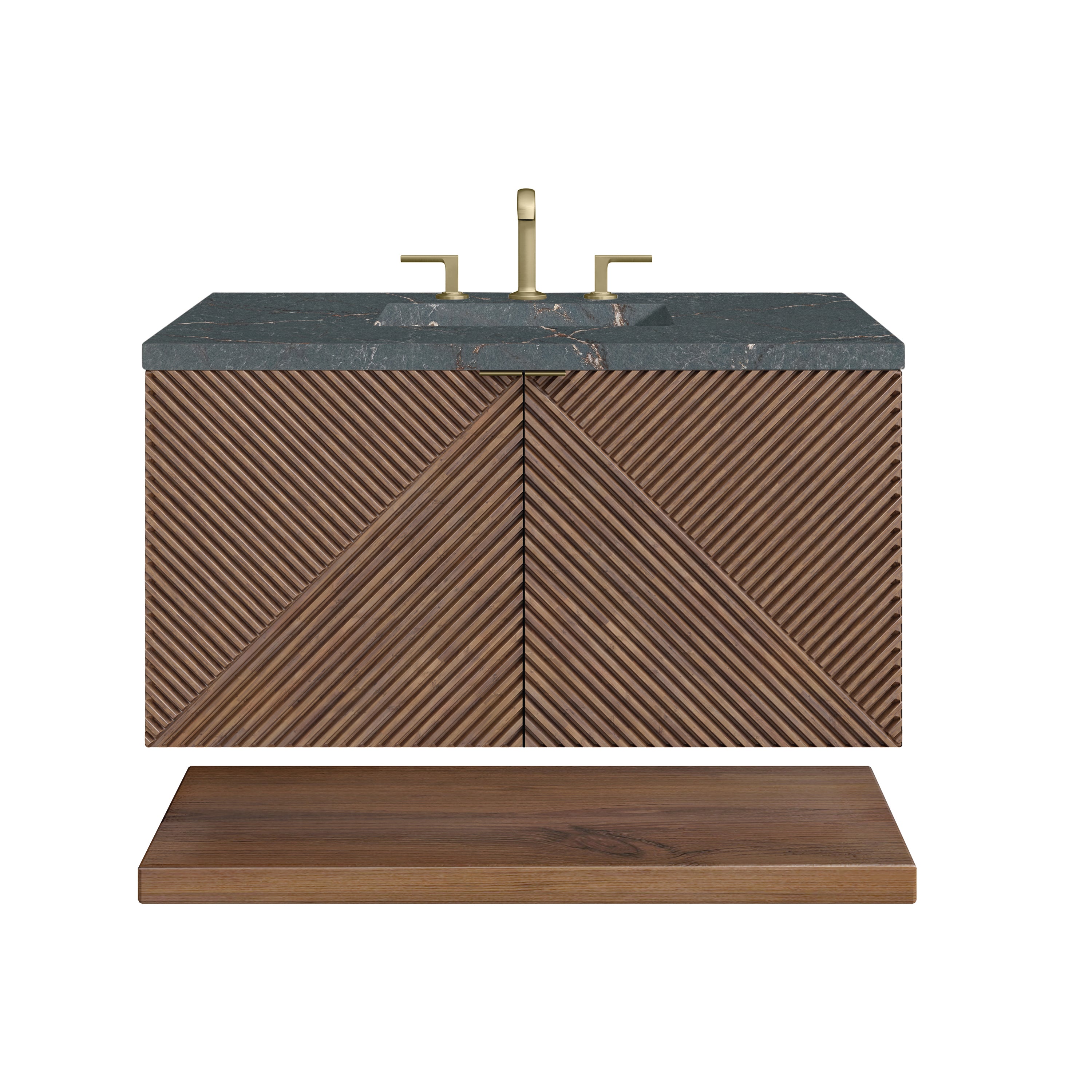 James Martin Vanities Marcello 36" Single Vanity - Chestnut