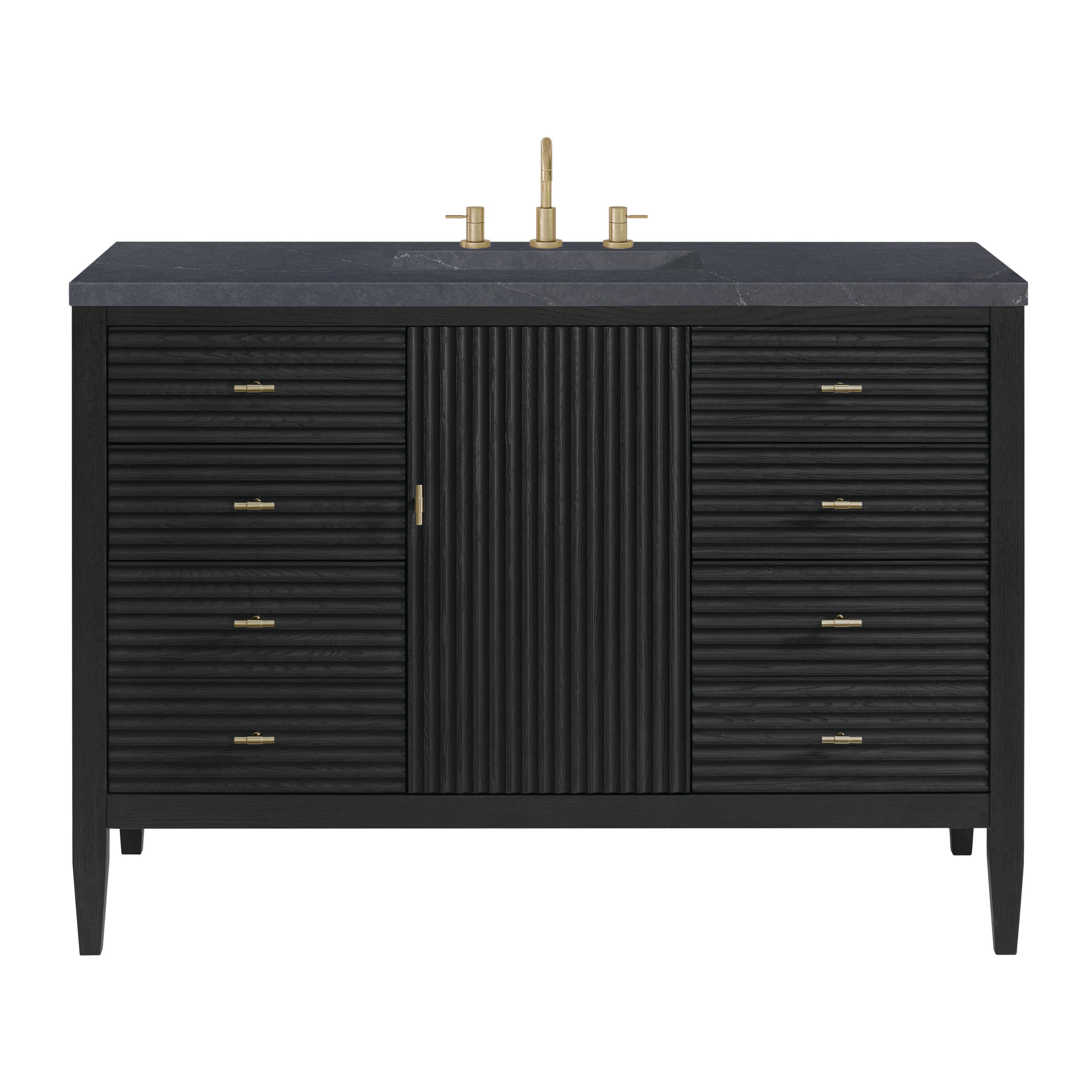 James Martin Vanities Myrrin 48" Vanity - Carbon Oak