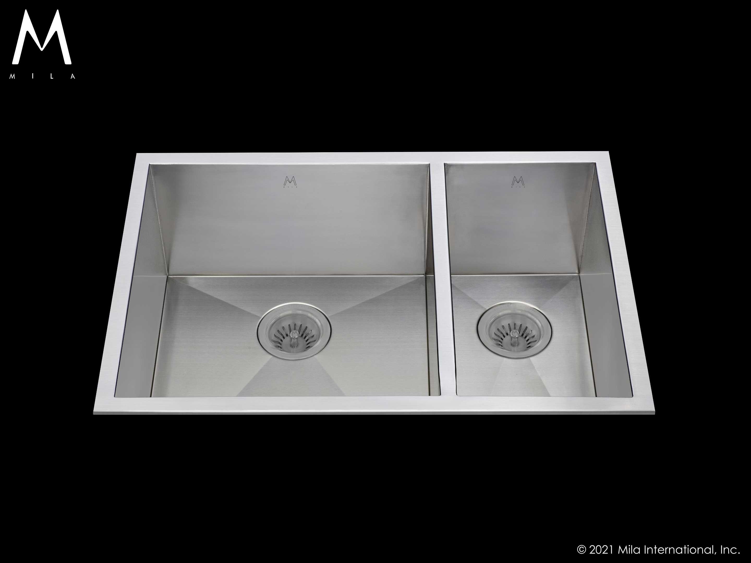 satin brushed ss kitchen sink