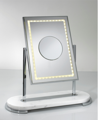 polished chrome mirror