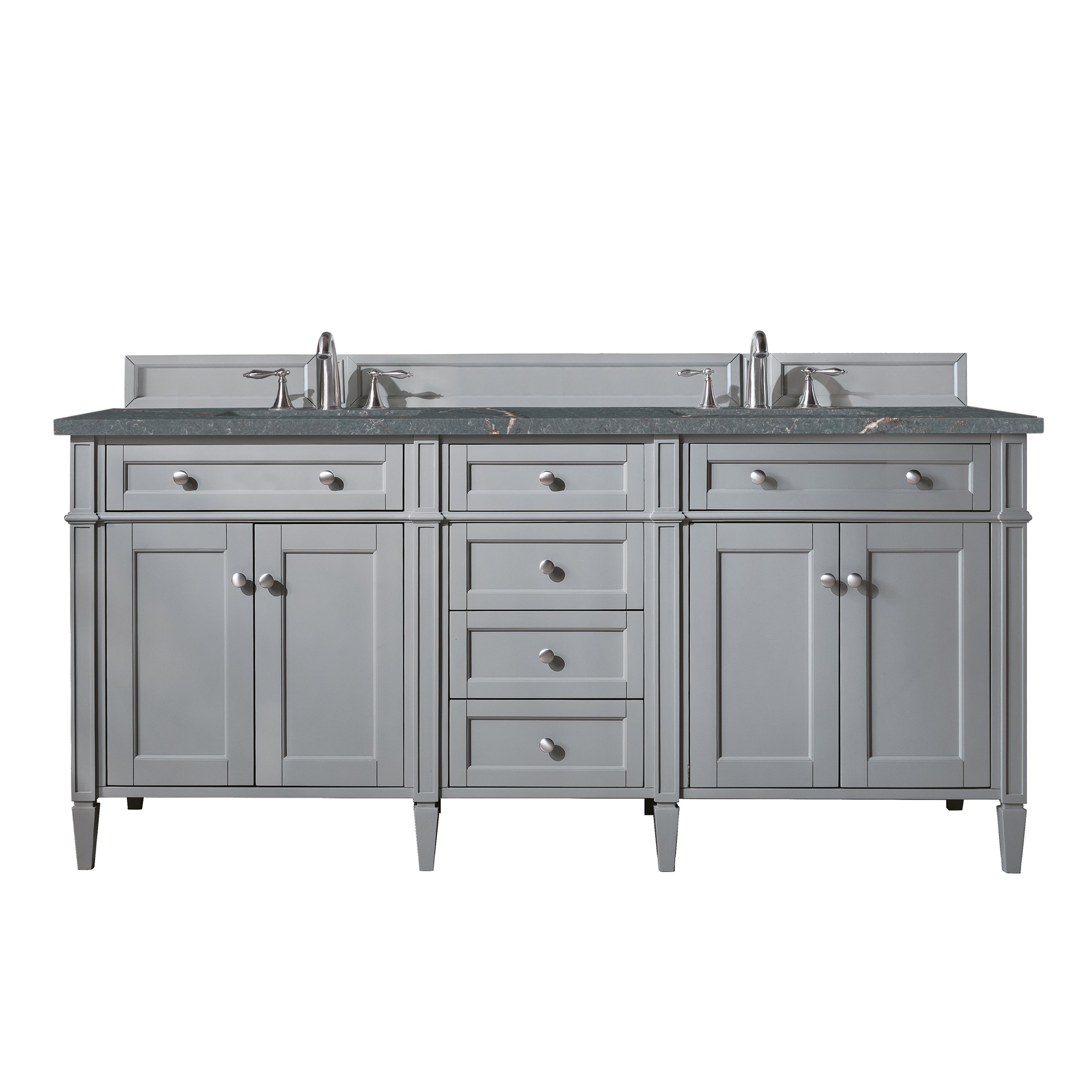James Martin Vanities Brittany 72" Double Vanity - Urban Gray