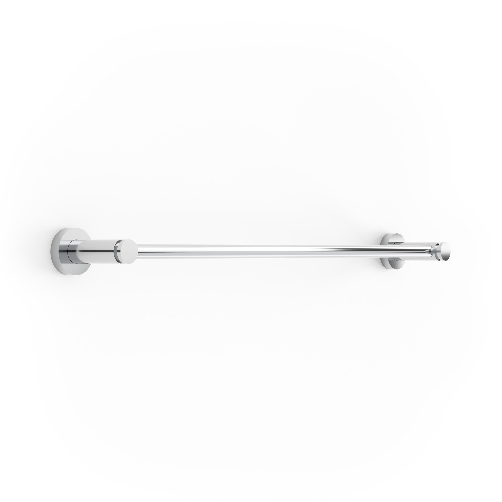 polished chrome towel bar