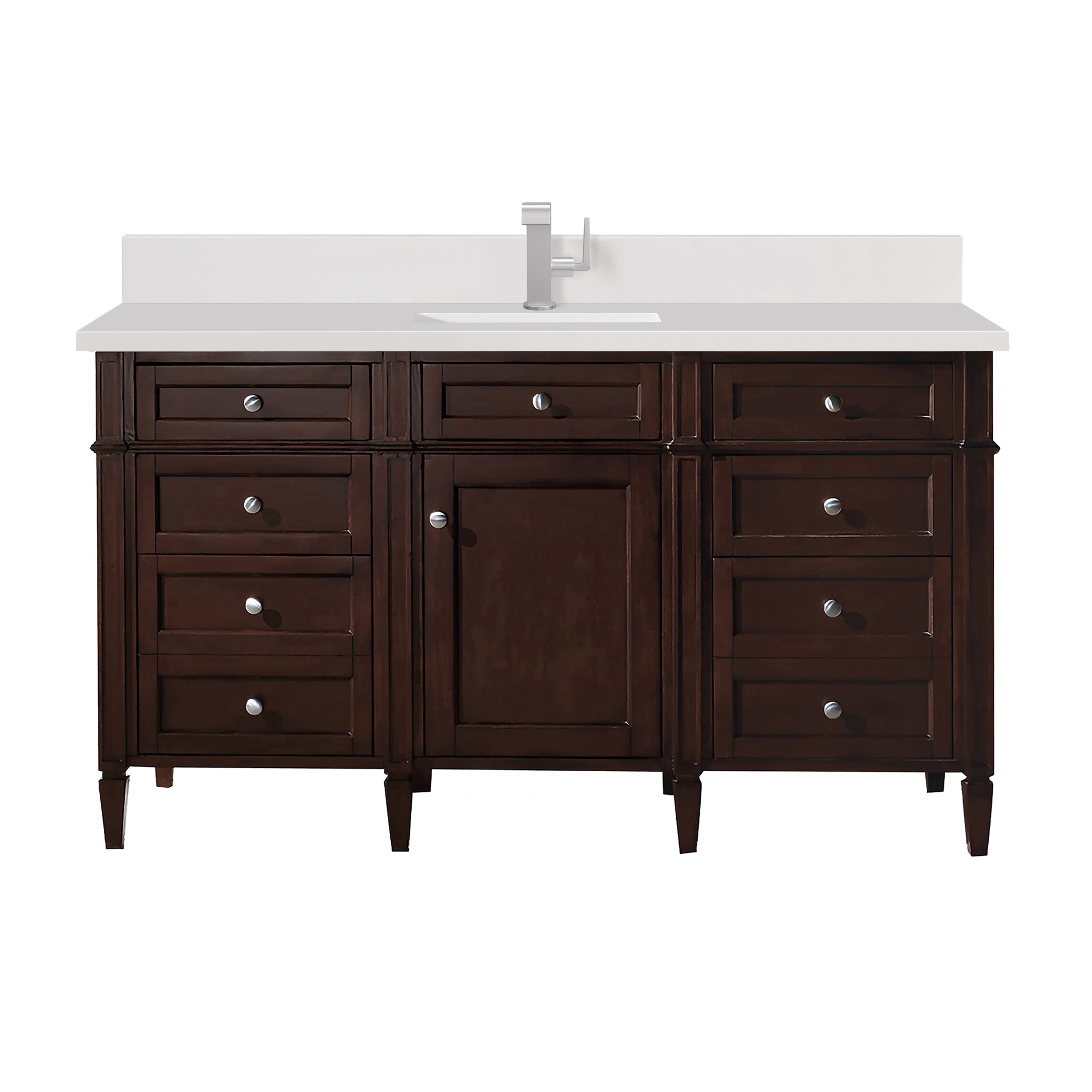 James Martin Vanities Brittany 60" Single Vanity - Burnished Mahogany