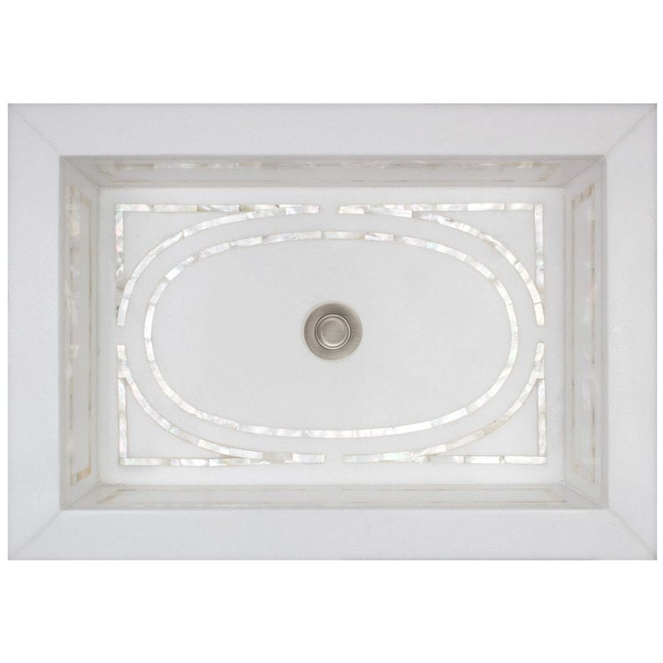 white marble sink