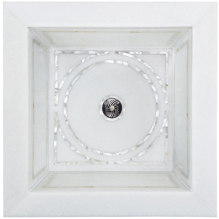 white marble sink