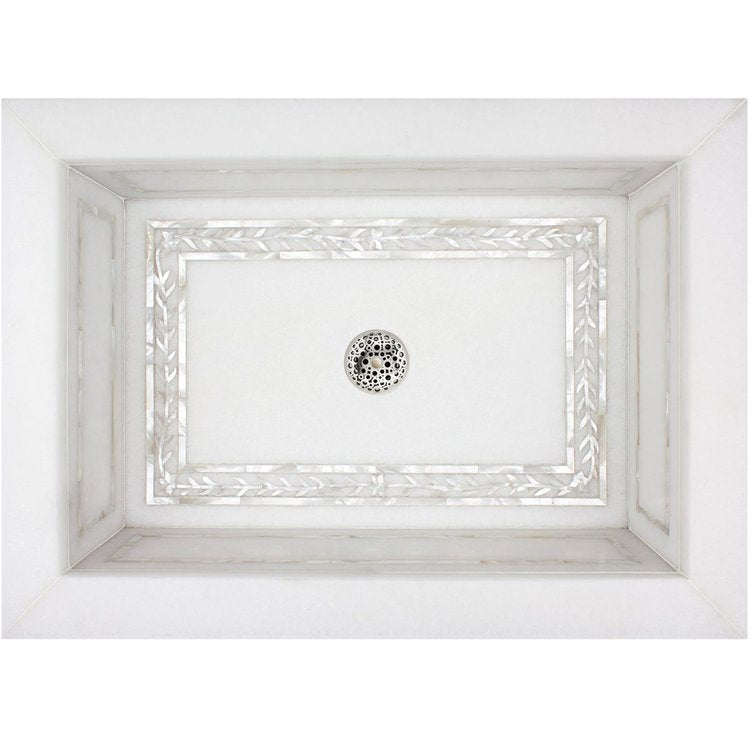white marble sink