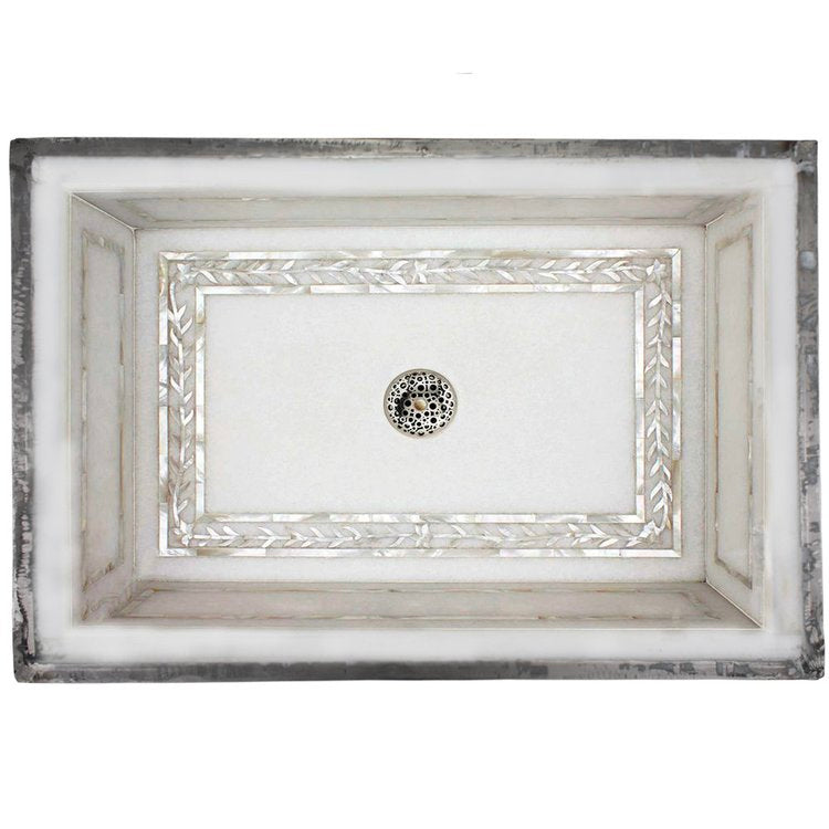 white marble sink