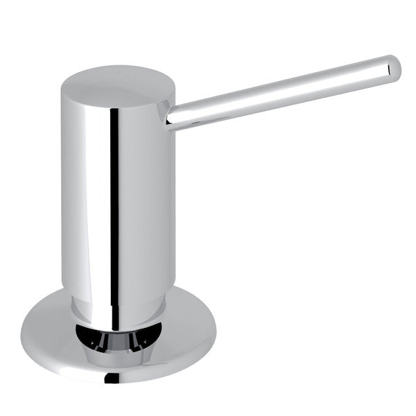 polished chrome soap dispenser