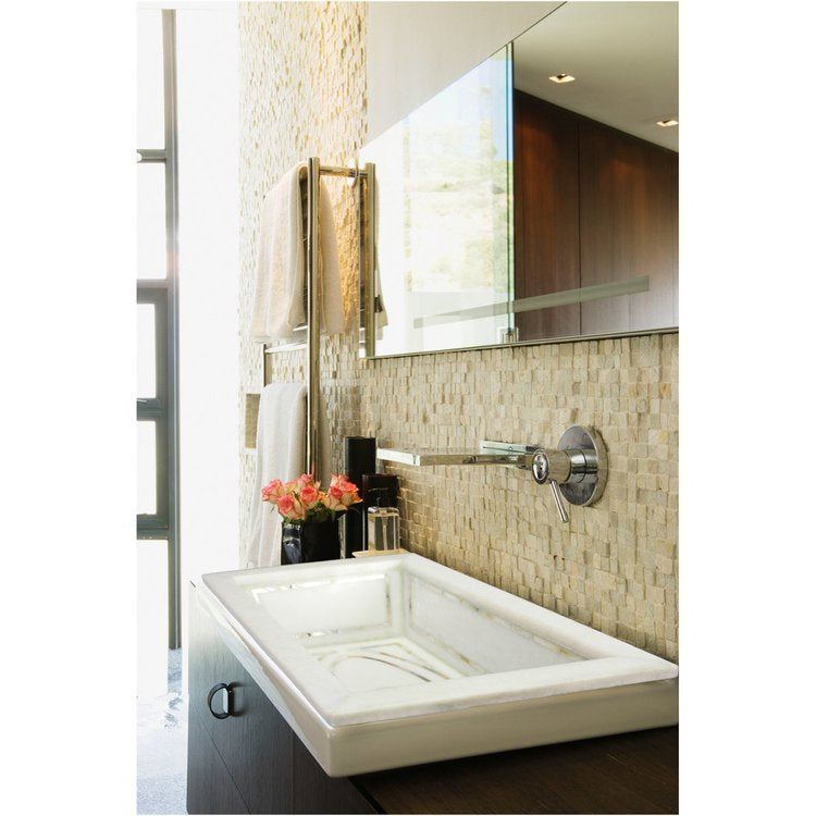 white marble sink