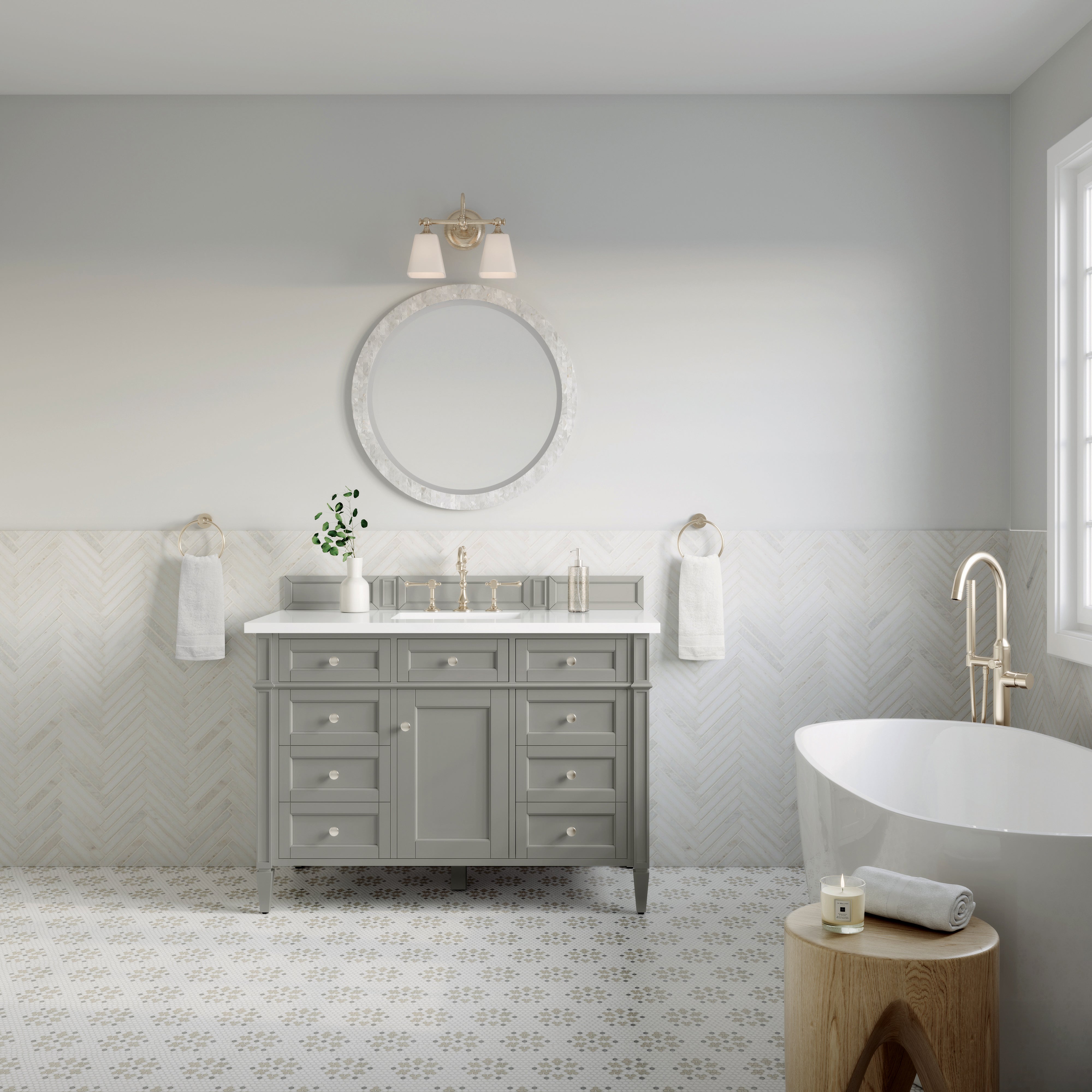 James Martin Vanities Brittany 48" Single Vanity - Urban Gray