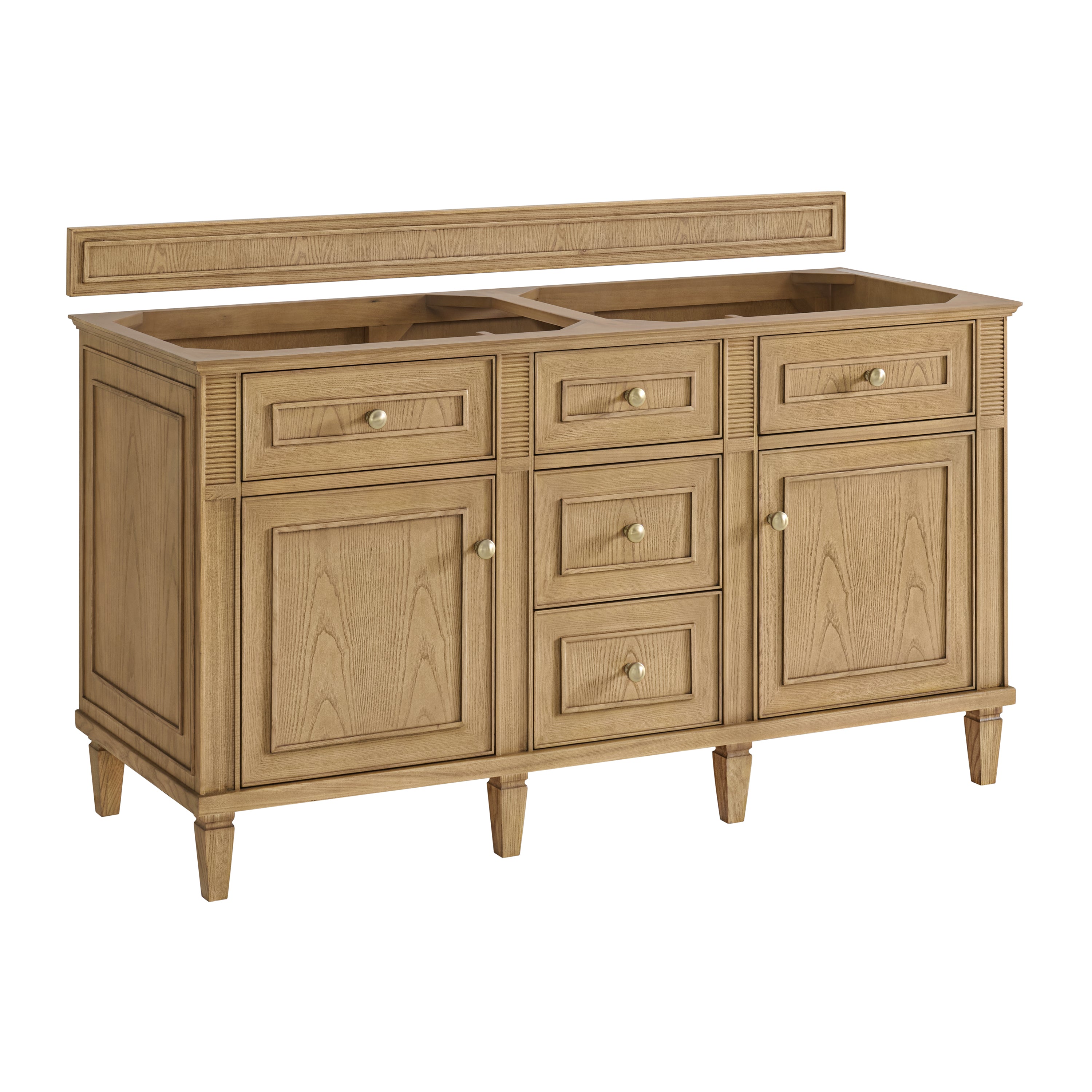 James Martin Vanities Lorelai 60" Double Vanity - Light Natural Oak
