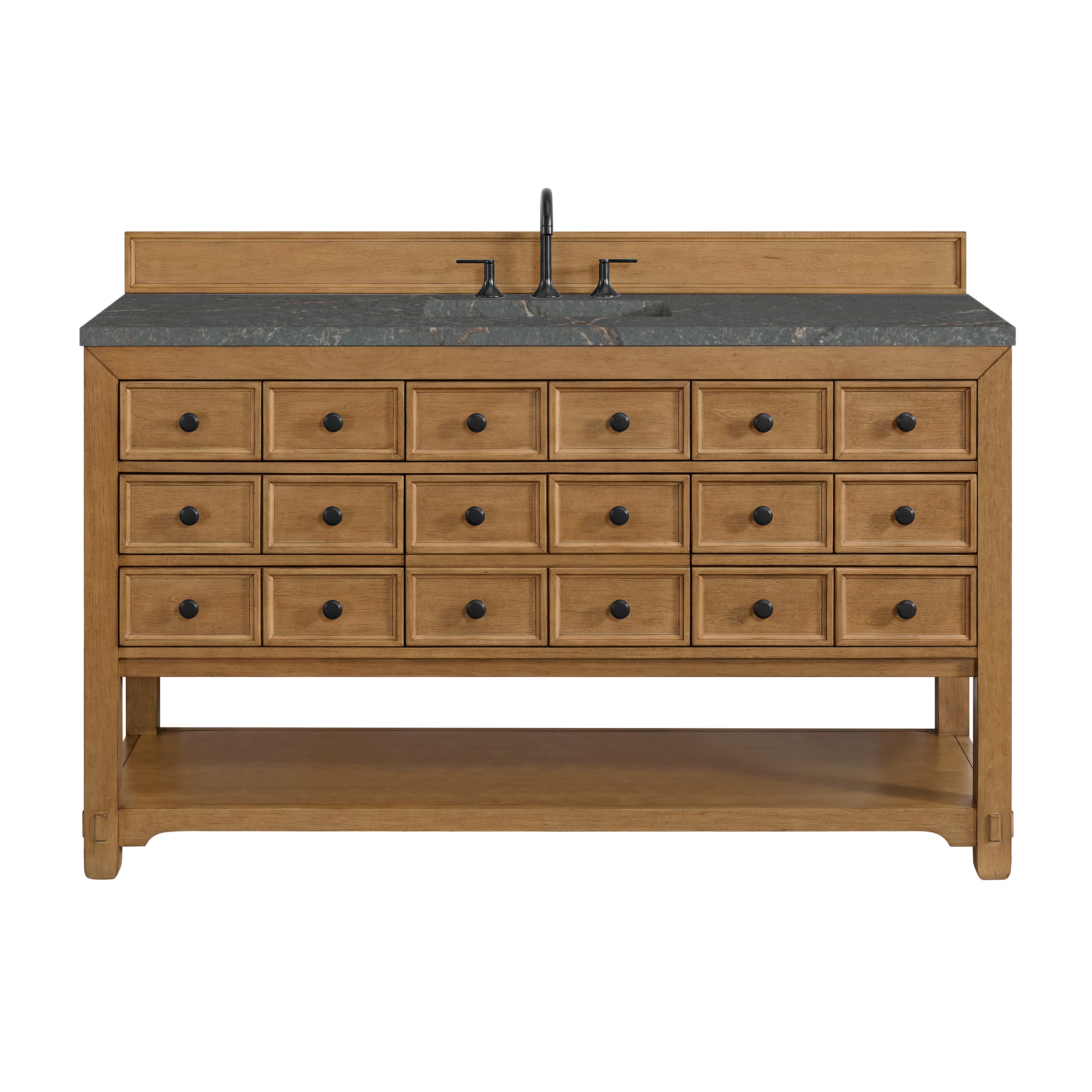James Martin Vanities Malibu 60" Single Vanity - Amber Birch
