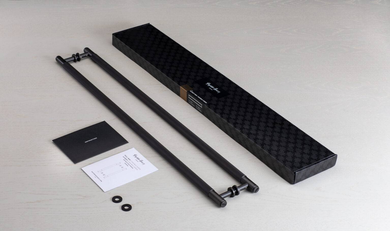 black door handle