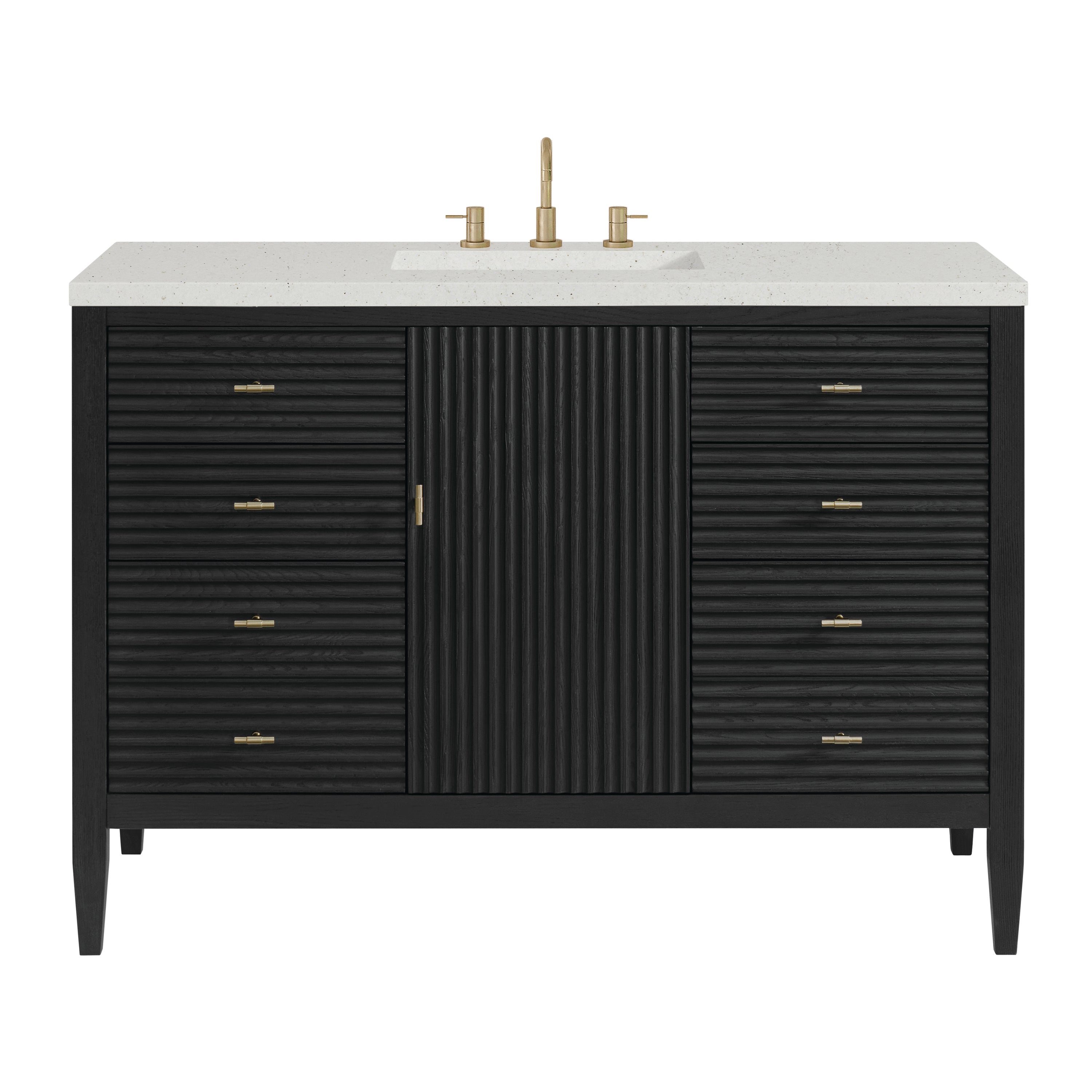 James Martin Vanities Myrrin 48" Vanity - Carbon Oak