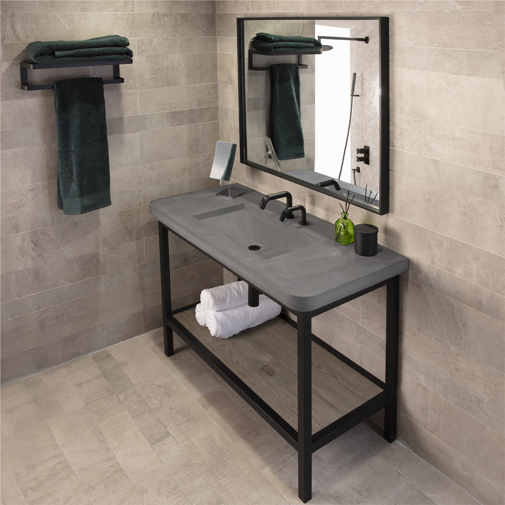 matte black towel bar