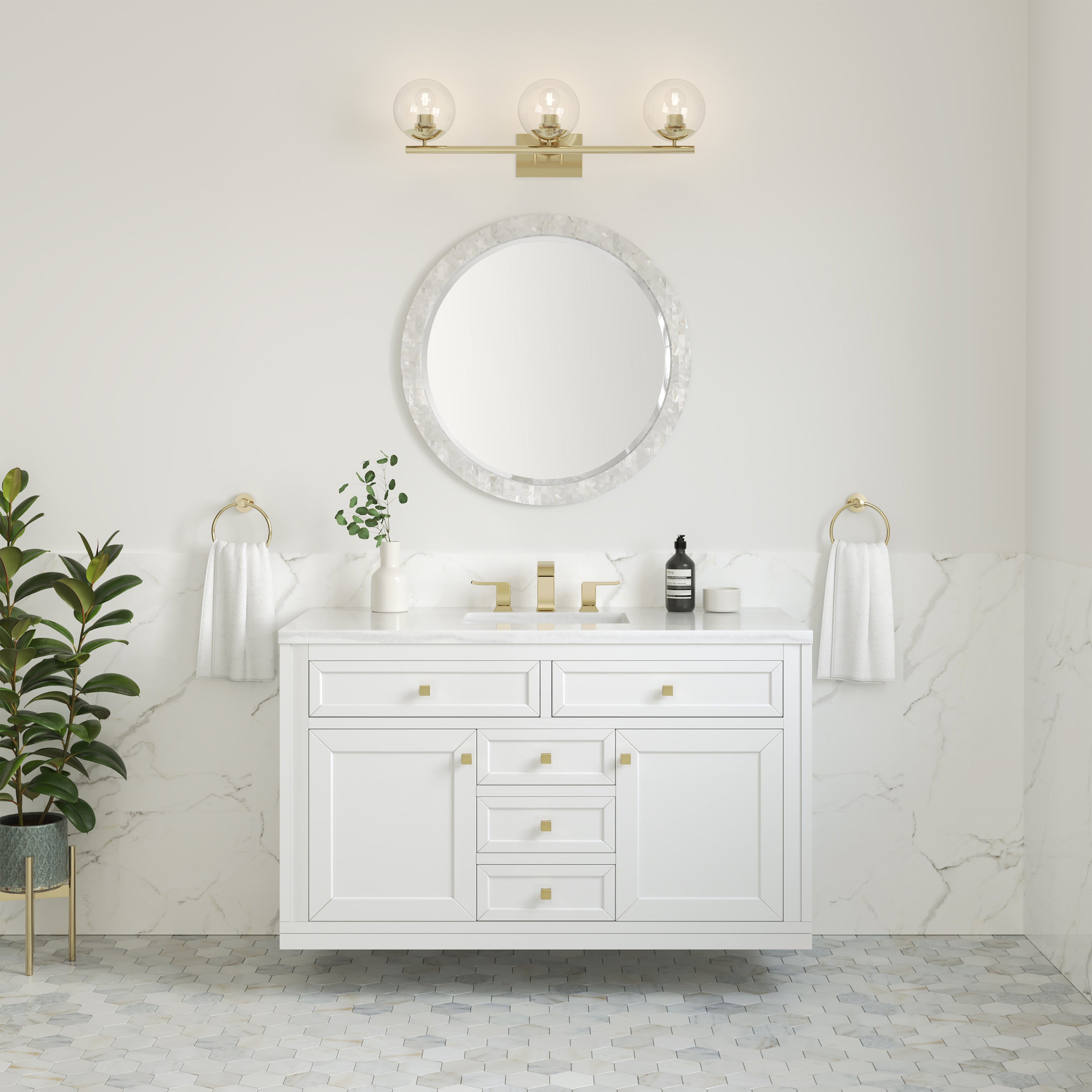 arctic fall solid surface top vanity