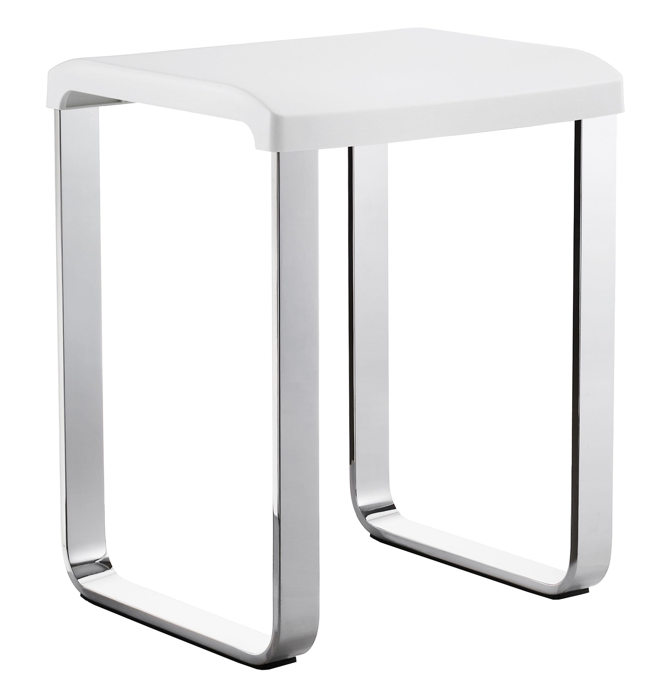 white shower chair