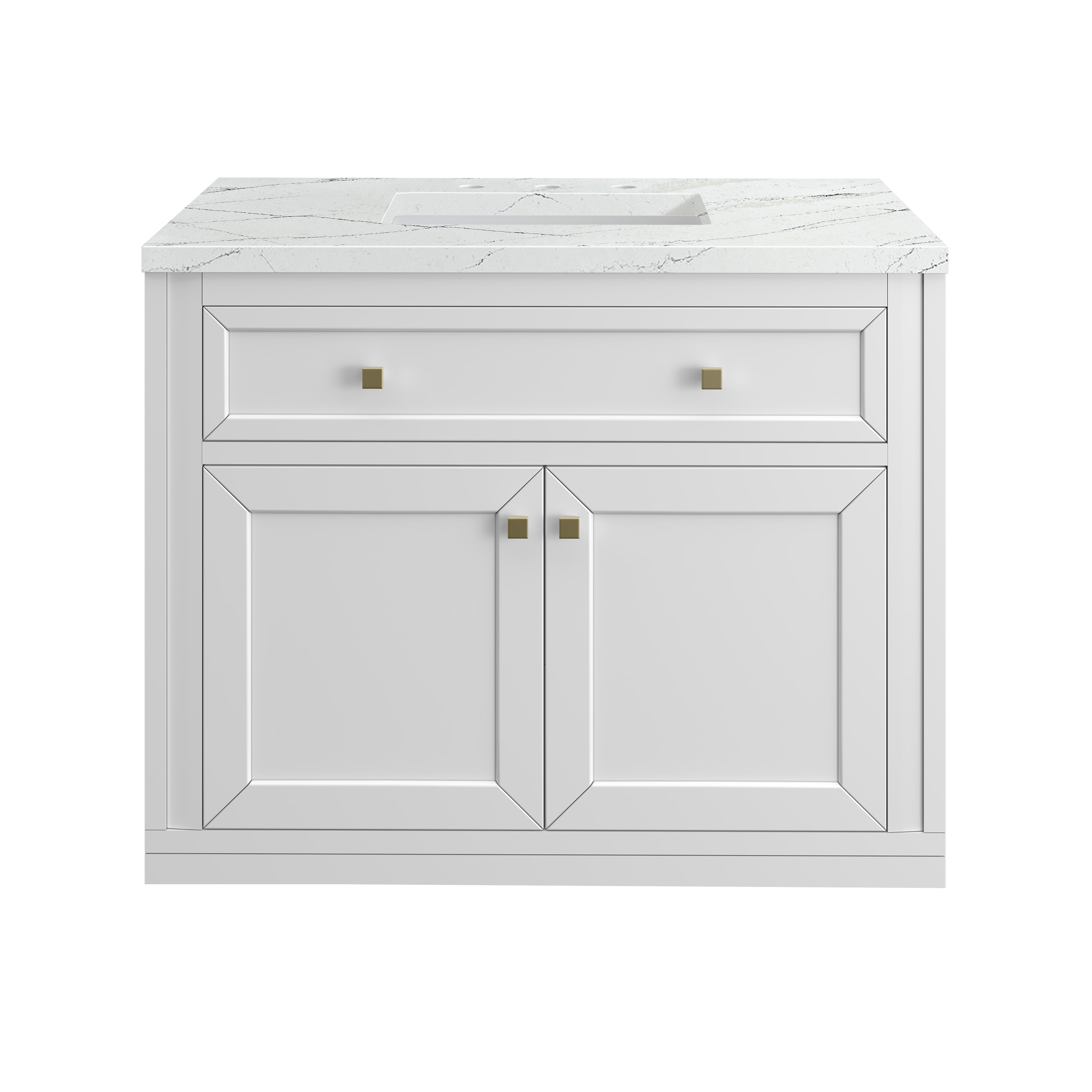 James Martin Vanities Chicago 36" Single Vanity - Glossy White