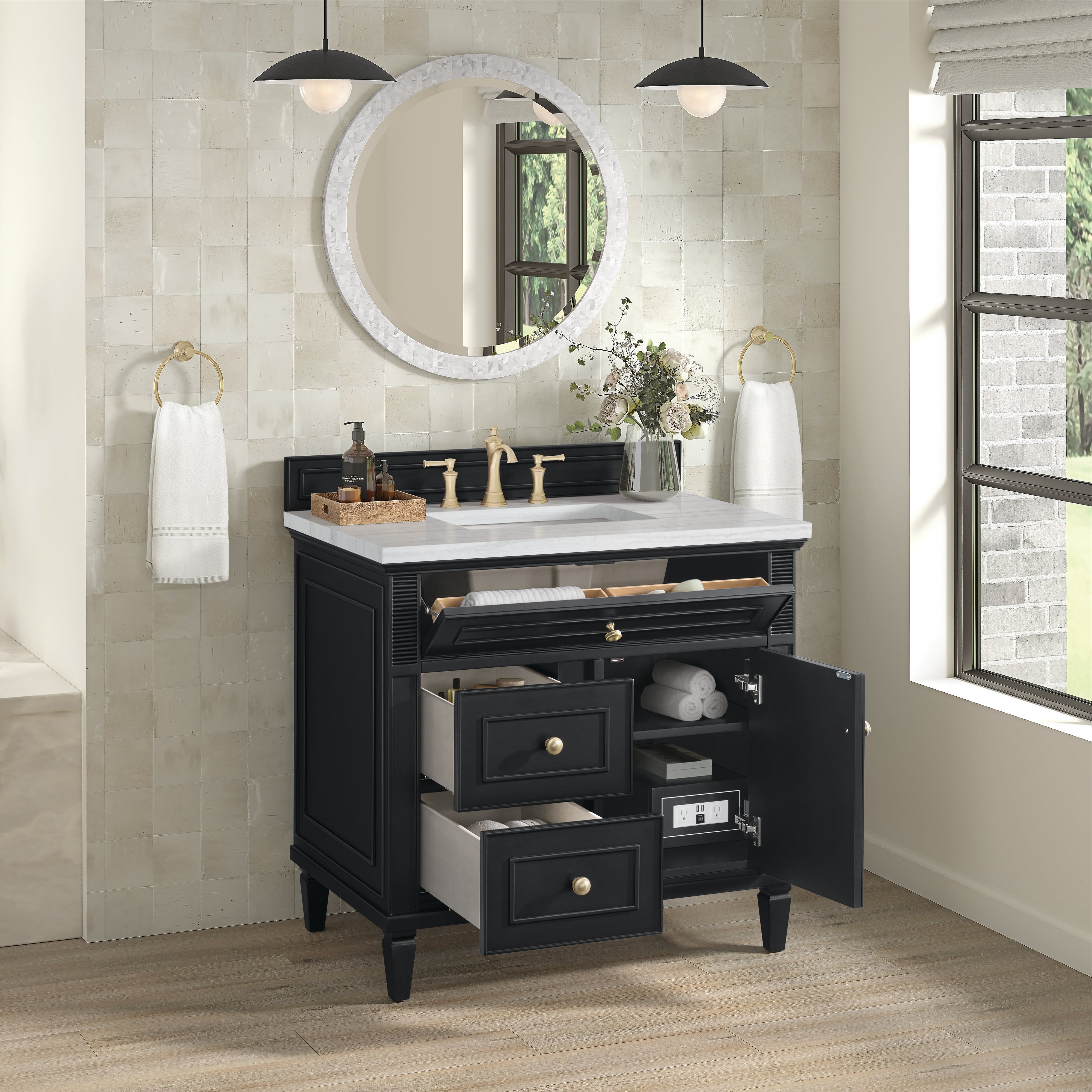 arctic fall solid surface top vanity