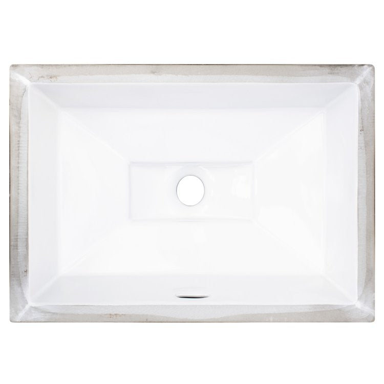 white glaze sink