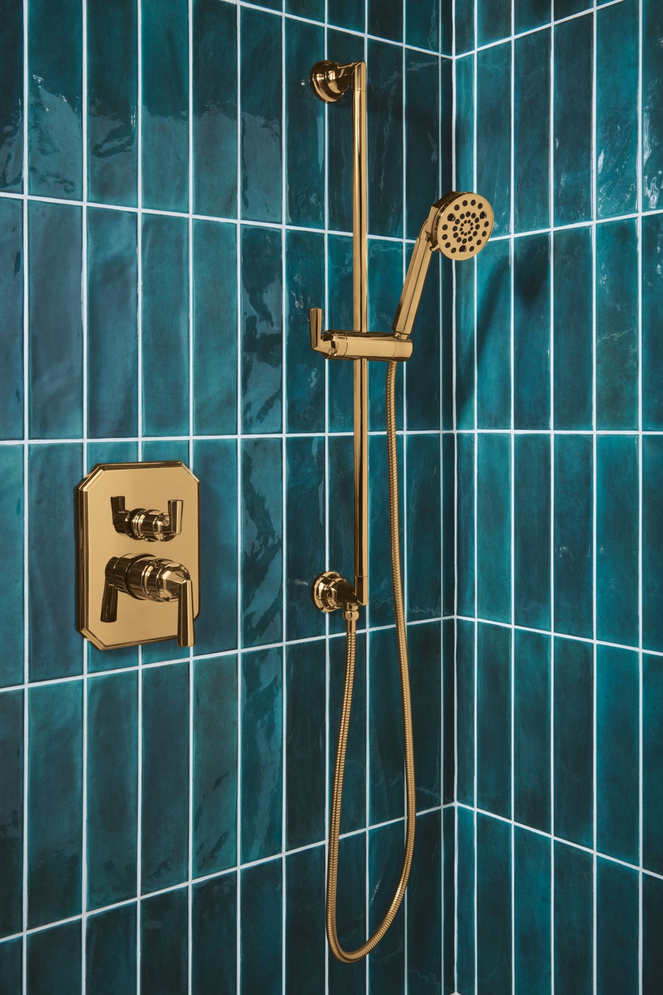 polished gold valve