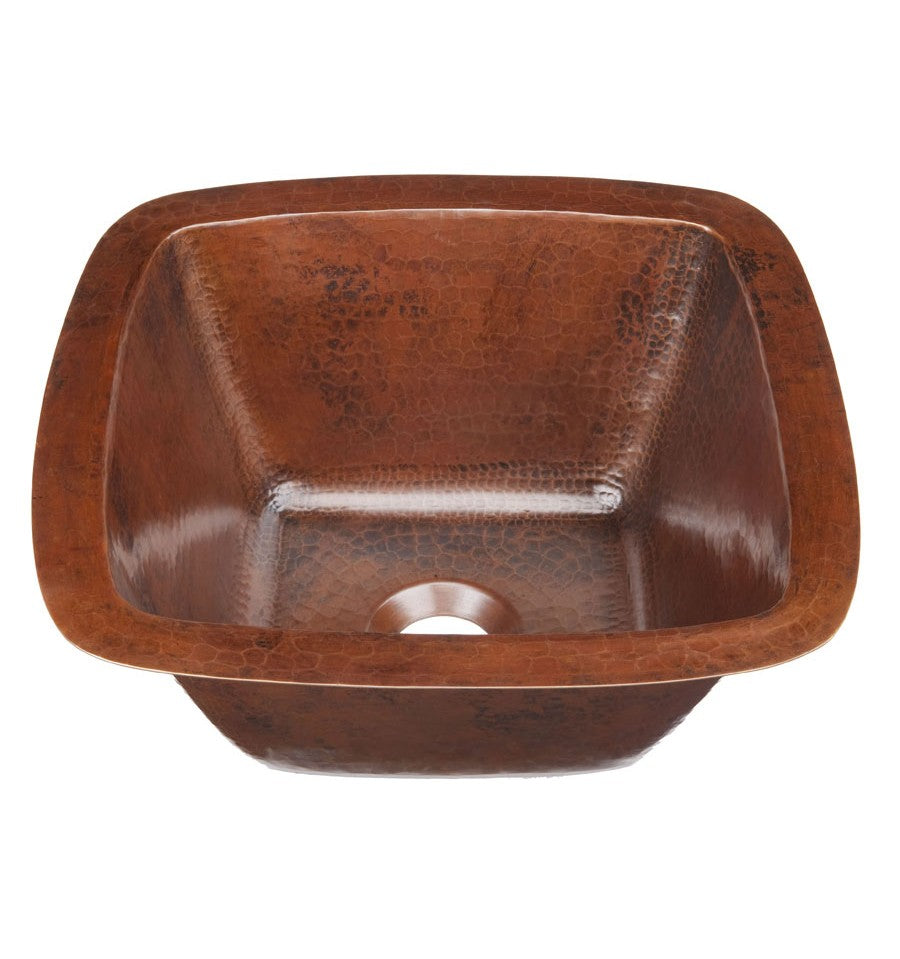 fired copper hammered sink