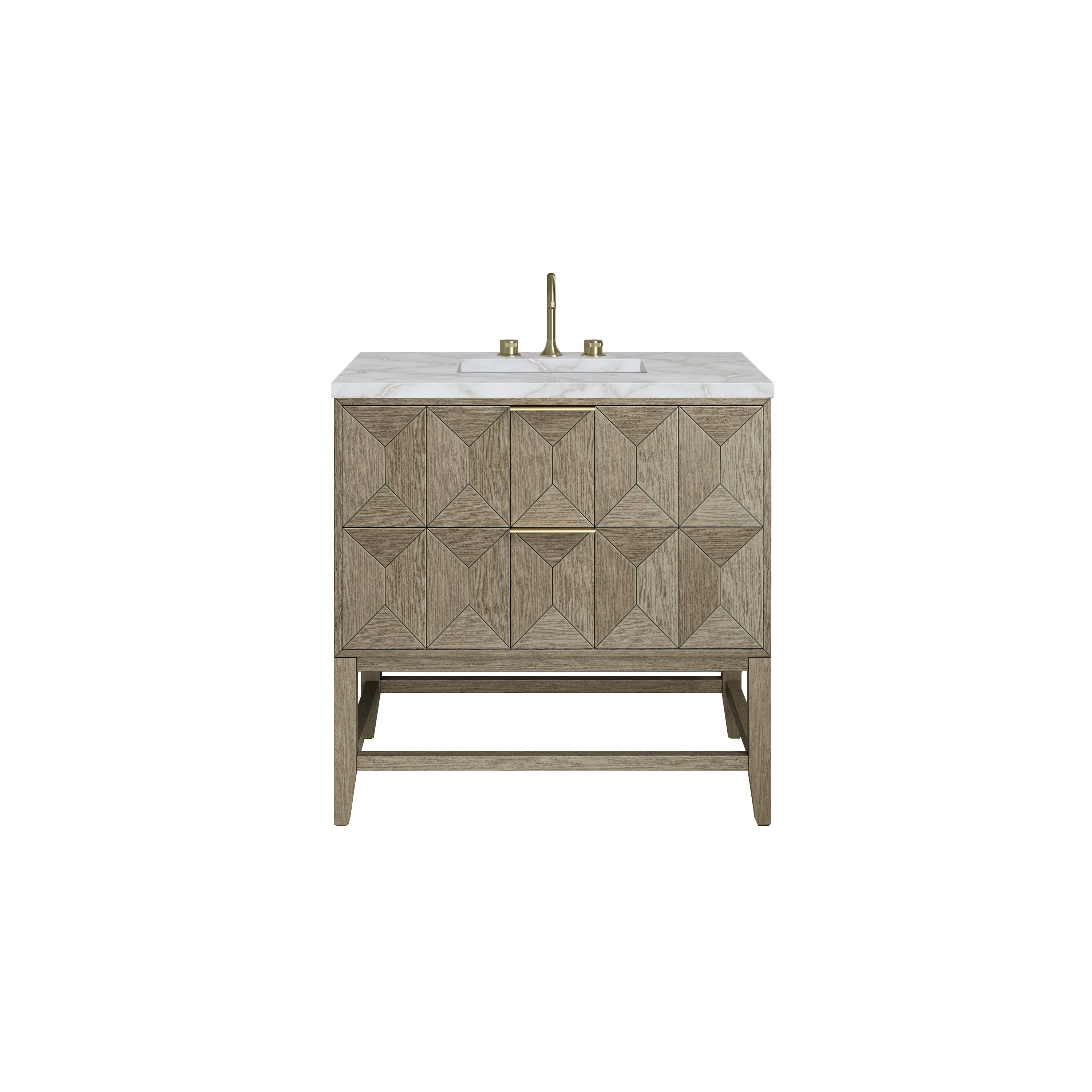 James Martin Vanities Emmeline 36" Single Vanity - Pebble Oak