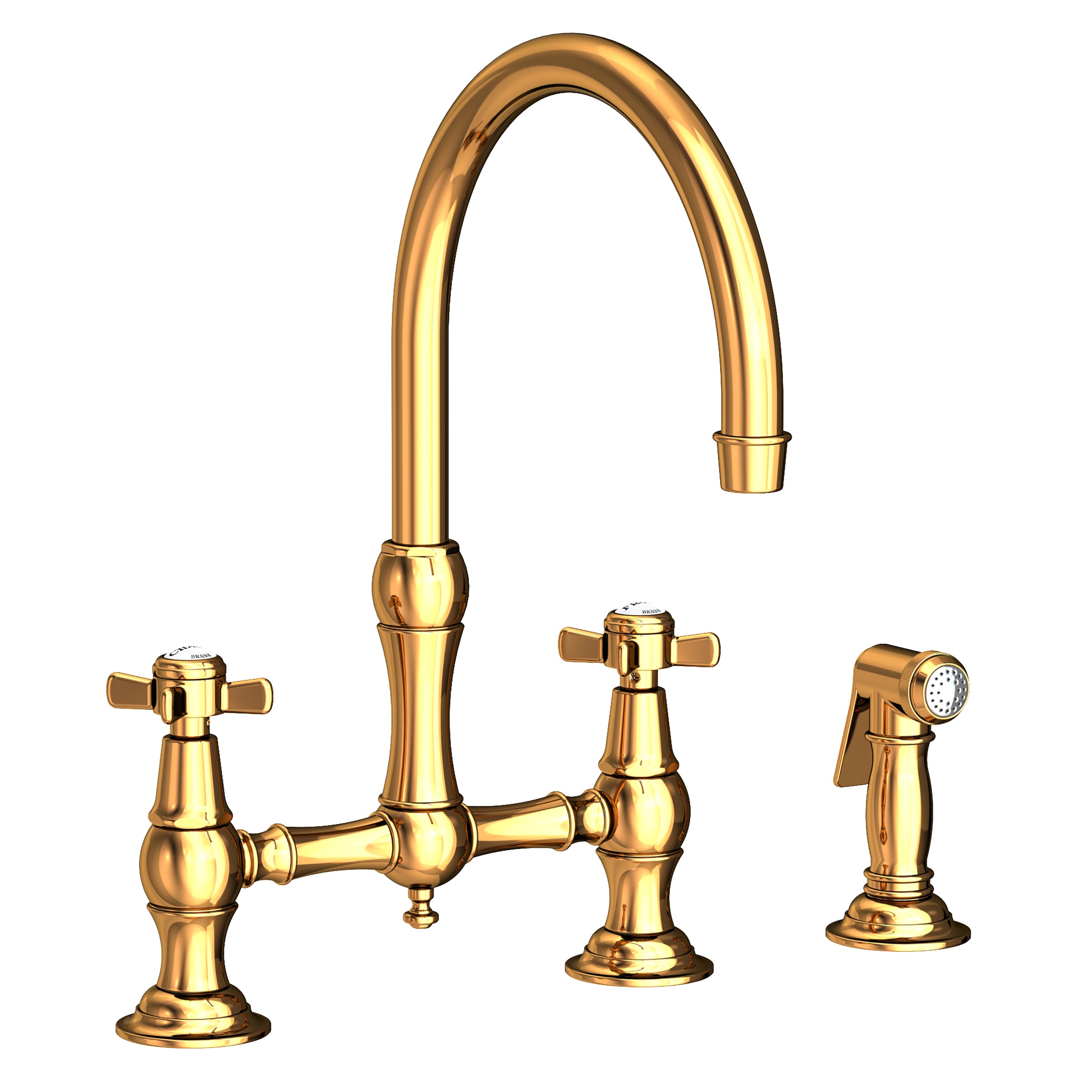 Newport Brass Fairfield Kitchen Bridge Faucet with Side Spray