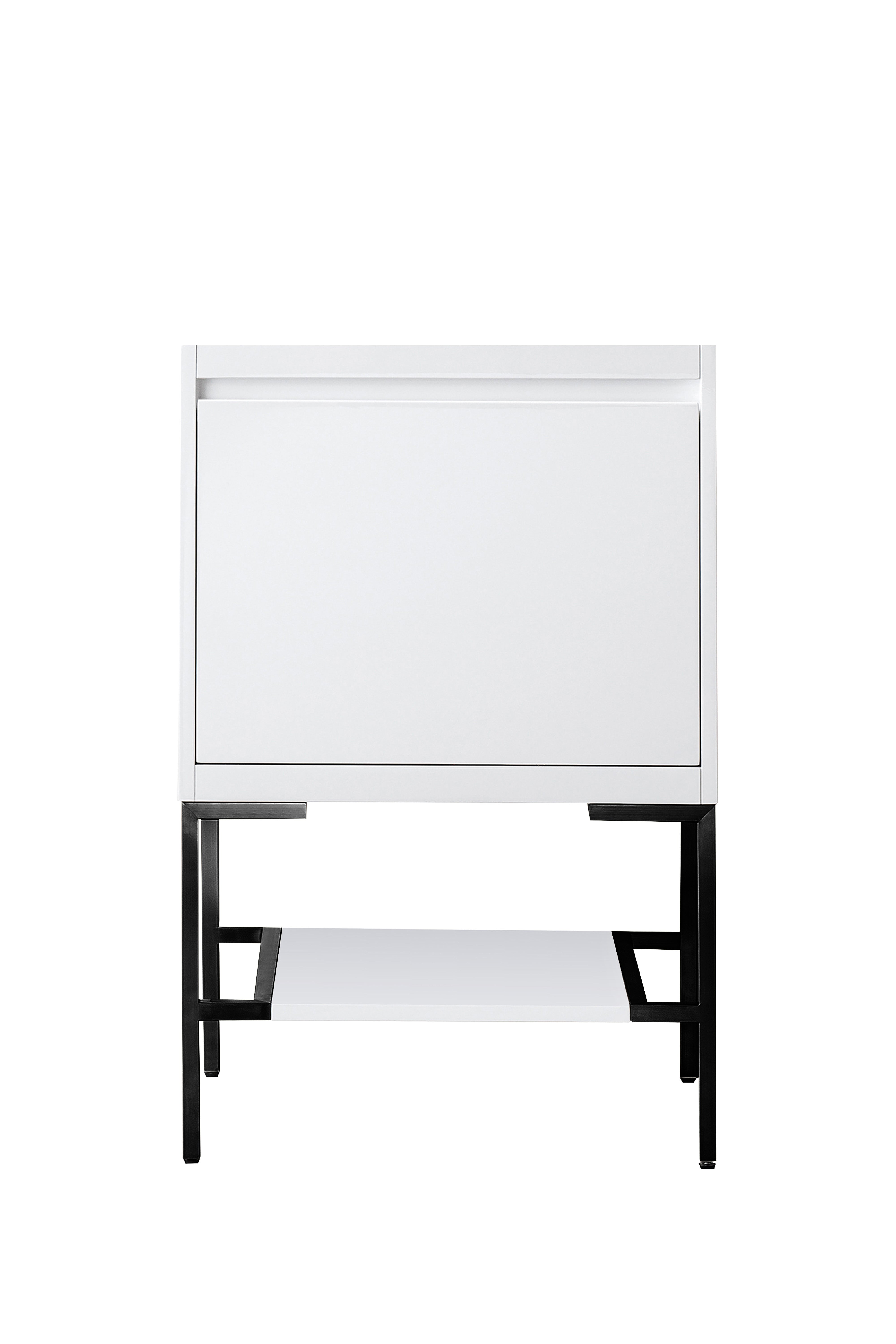glossy white vanity