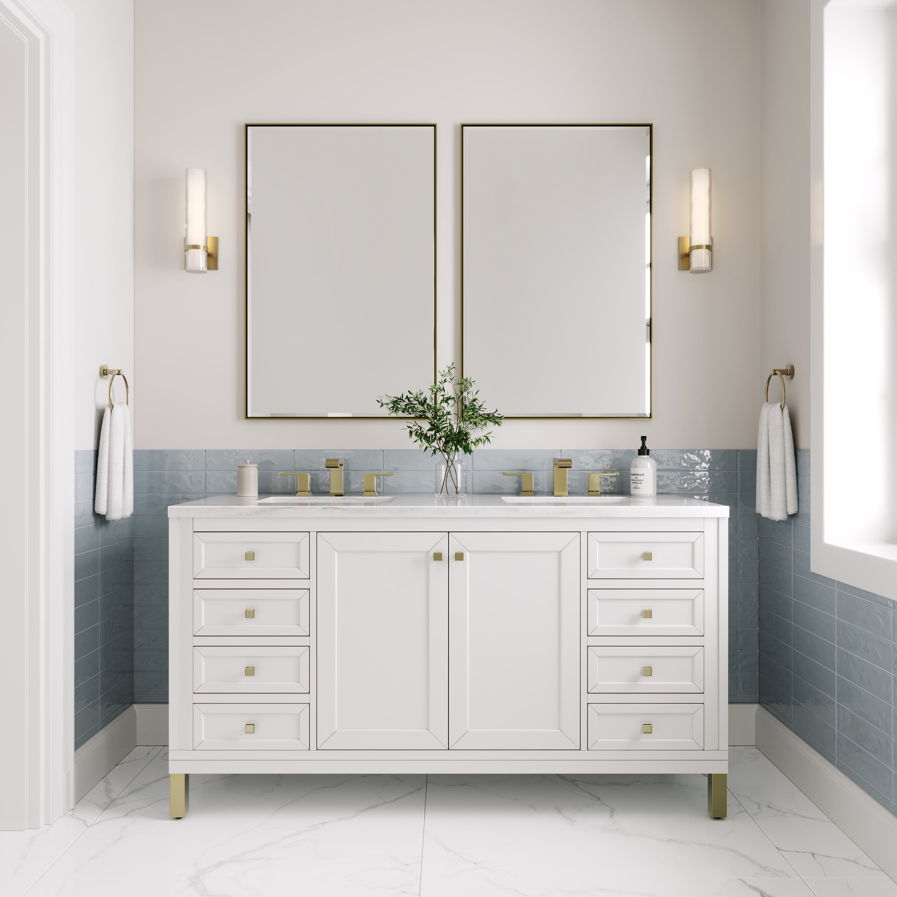 arctic fall solid surface top vanity