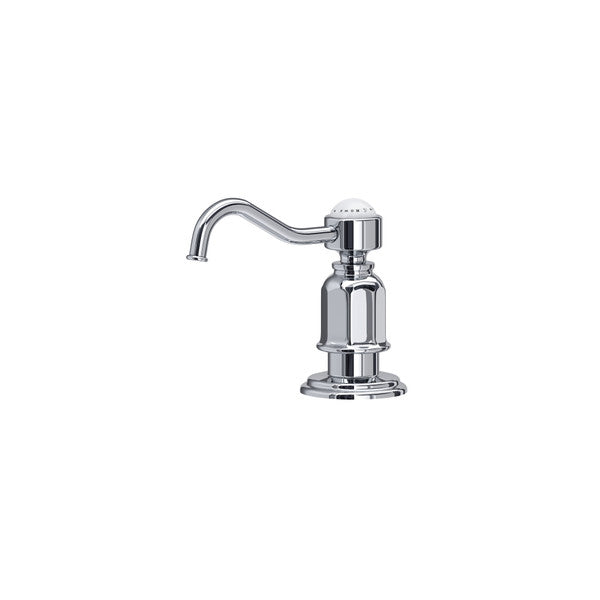 polished chrome soap dispenser