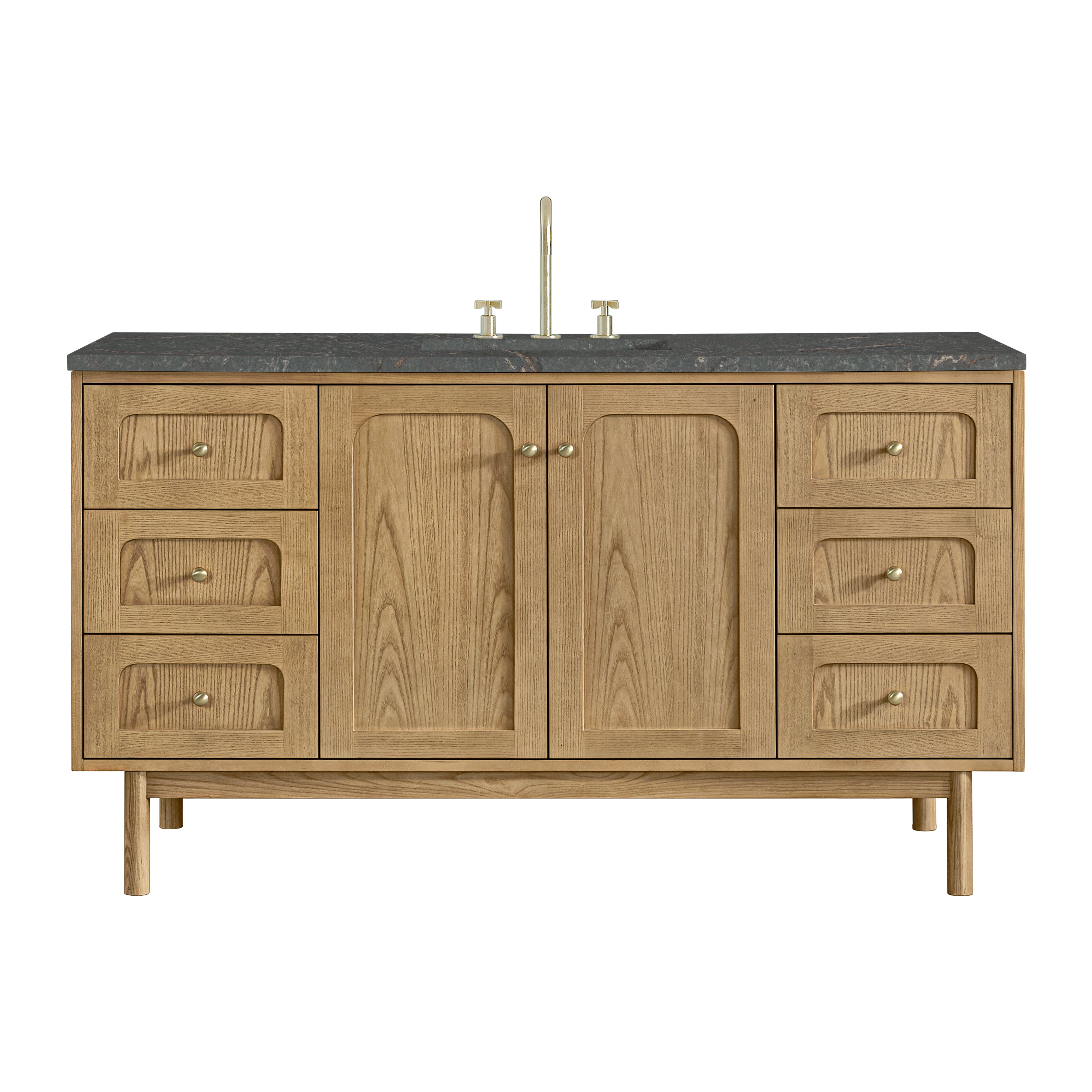 James Martin Vanities Laurent 60" Single Vanity - Light Natural Oak