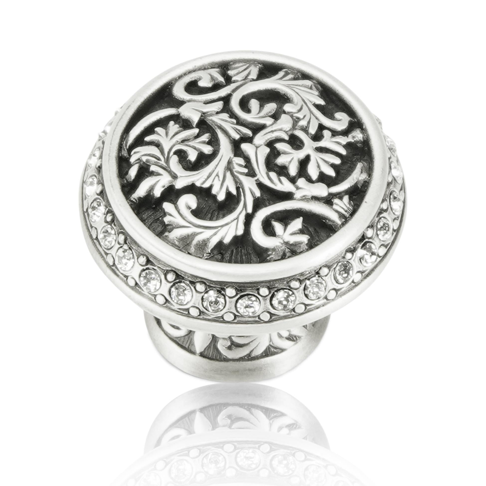 matte silver knob