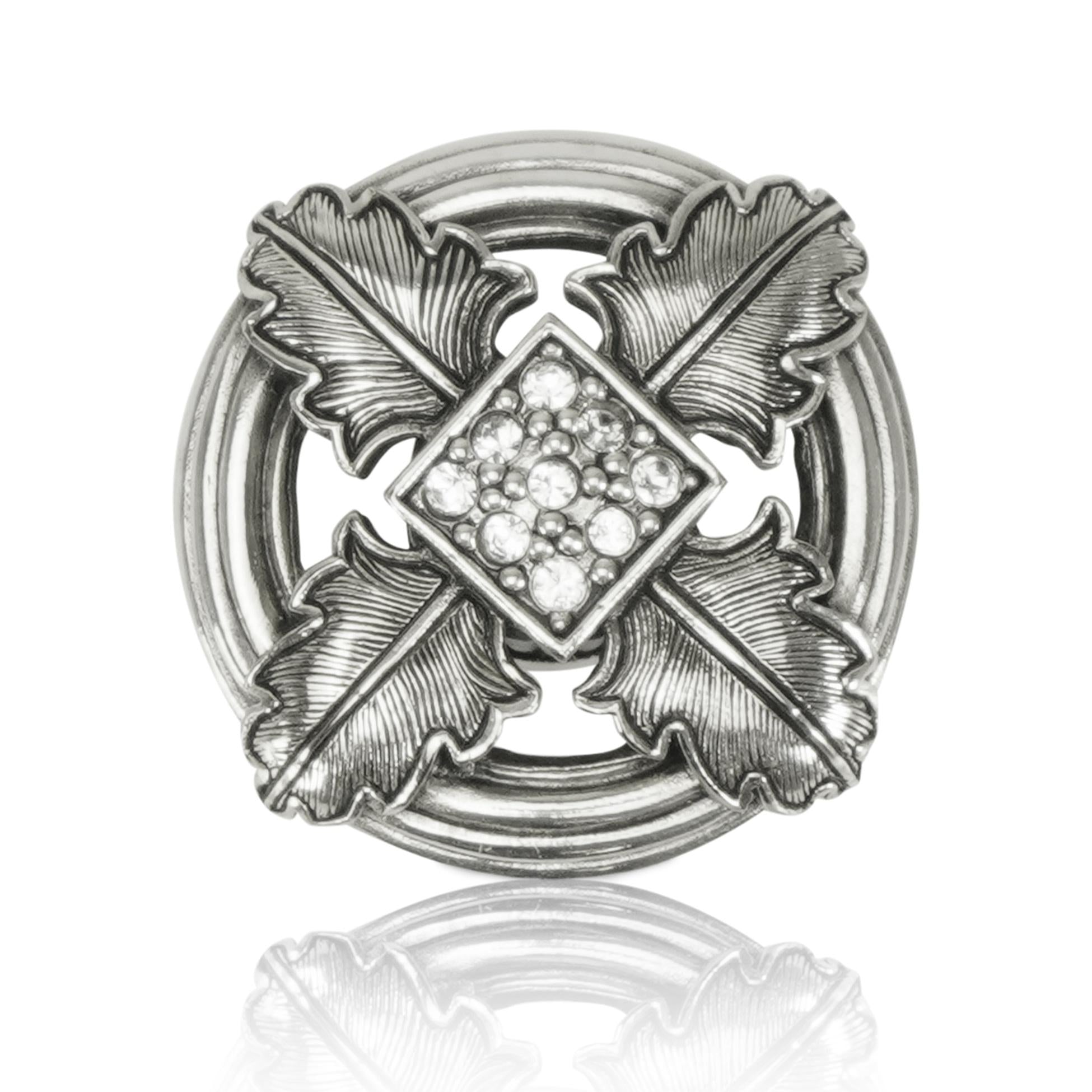burnish silver knob