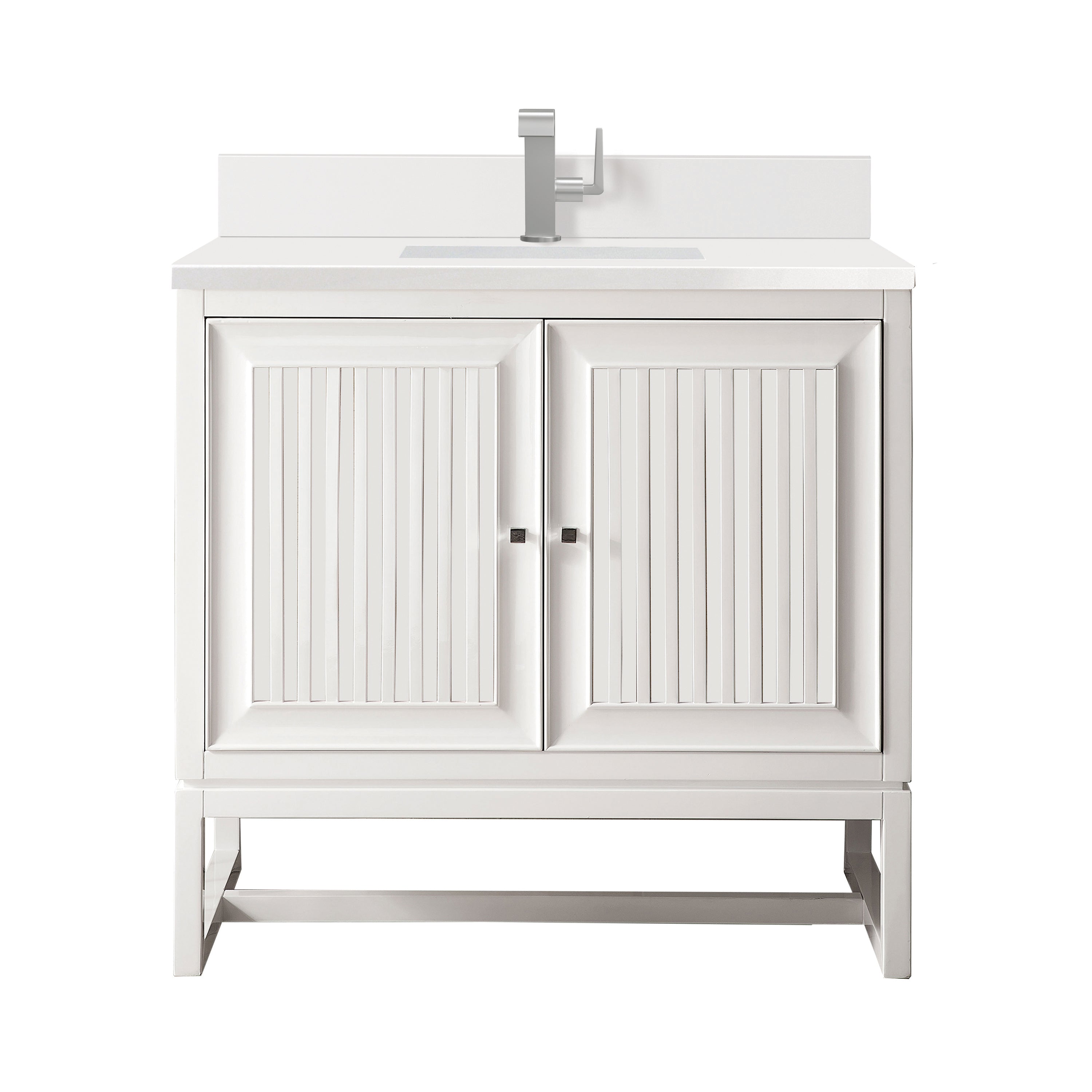 James Martin Vanities Athens 36" Single Vanity - Glossy White