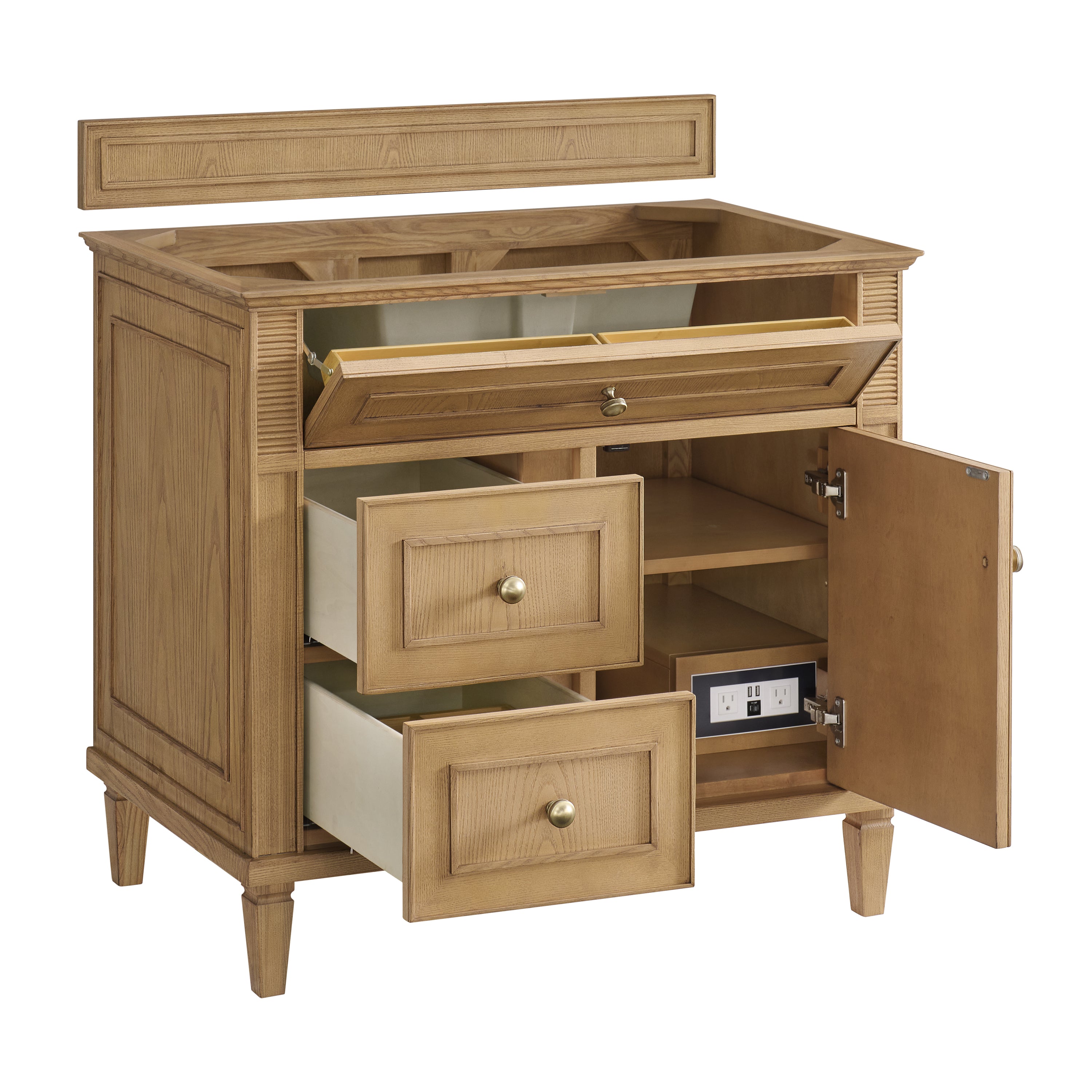 arctic fall solid surface top vanity