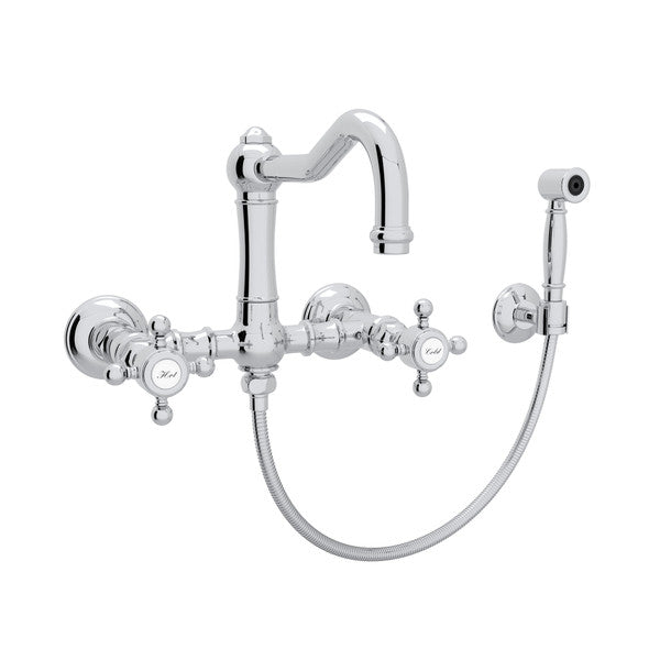 polished chrome kitchen faucet