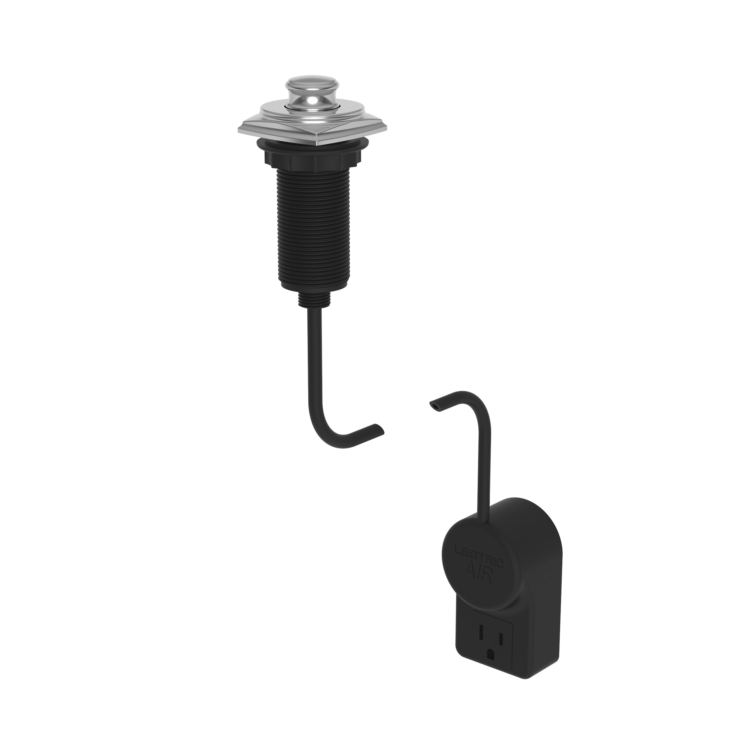polished chrome air activated switch