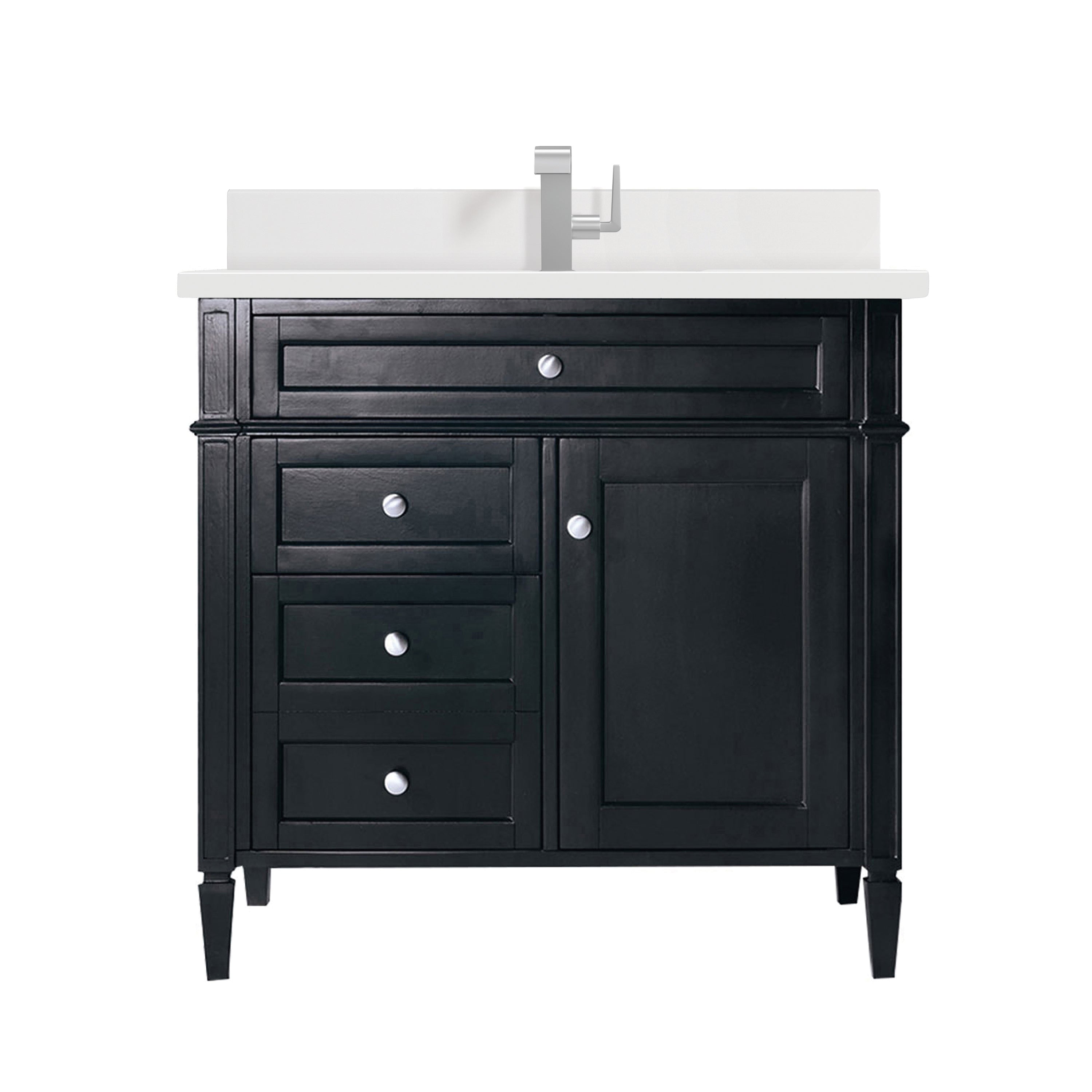 James Martin Vanities Brittany 36" Single Vanity - Black Onyx