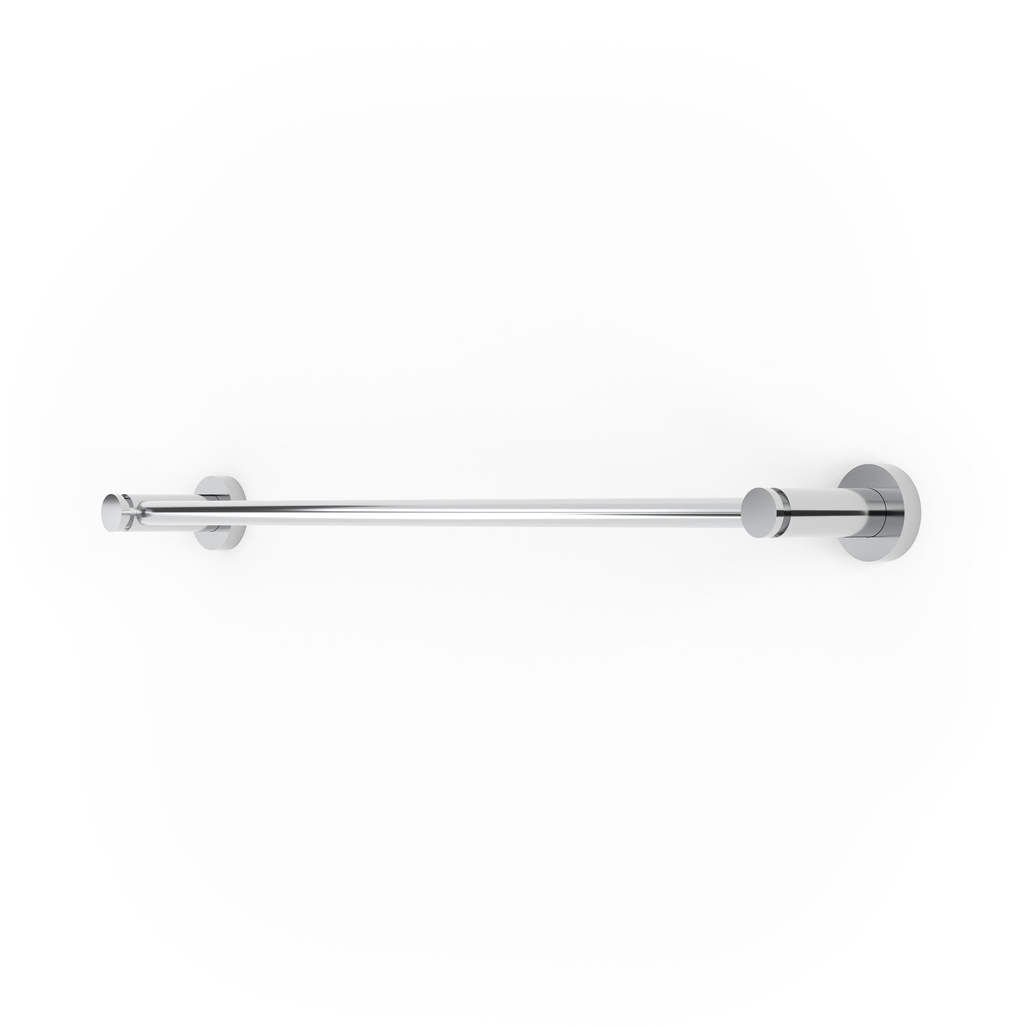 polished chrome towel bar