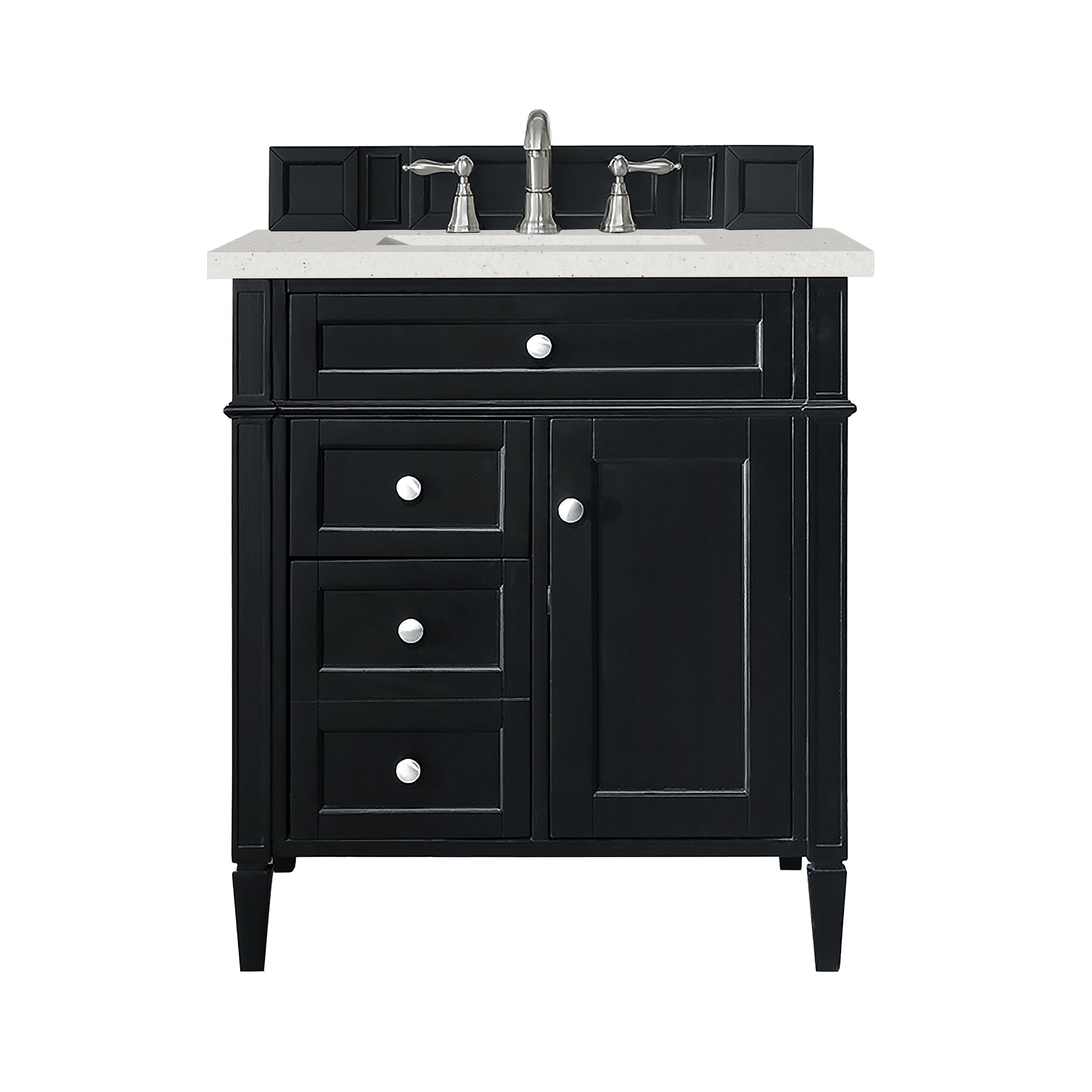 James Martin Vanities Brittany 30" Single Vanity - Black Onyx