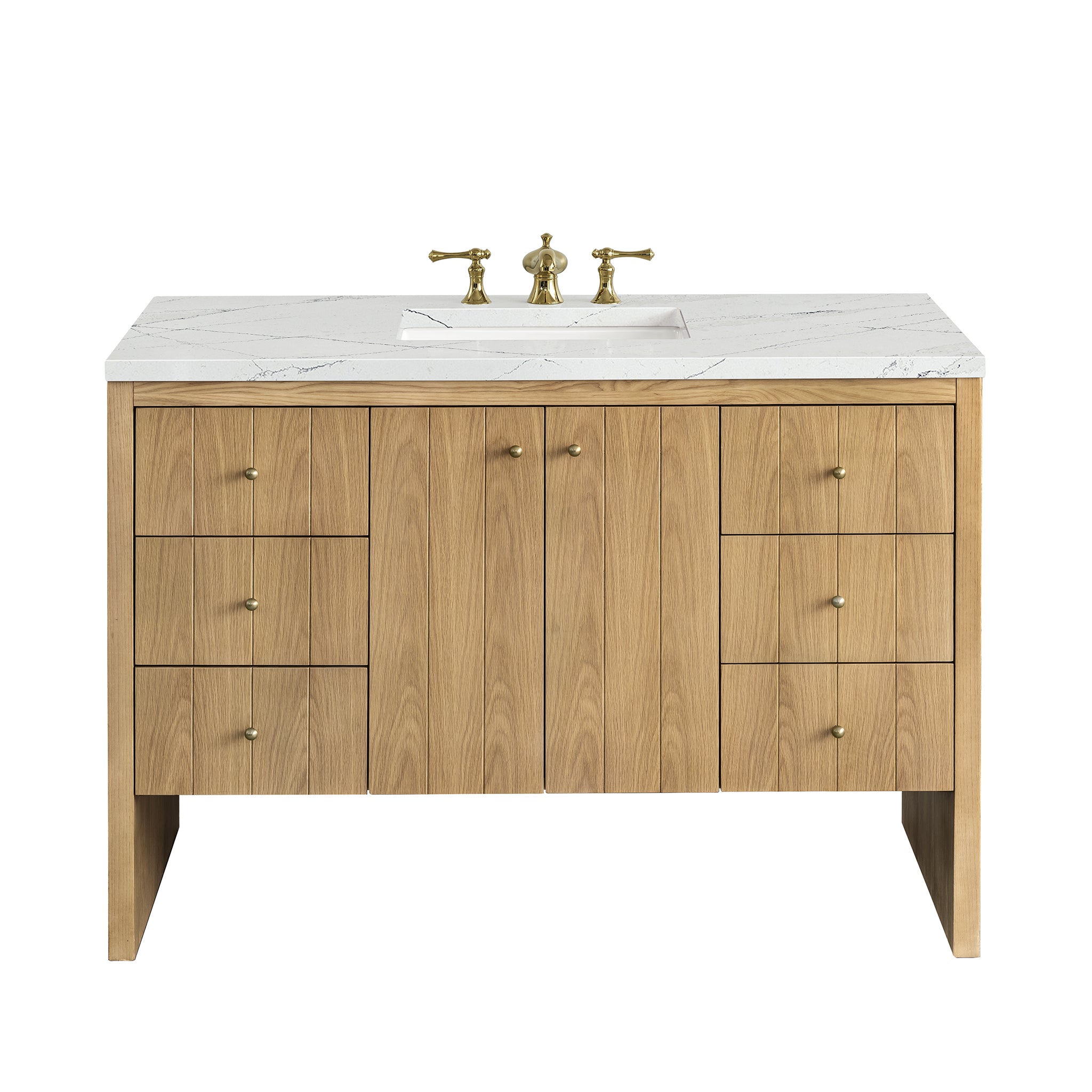 James Martin Vanities Hudson 48" Single Vanity - Light Natural Oak