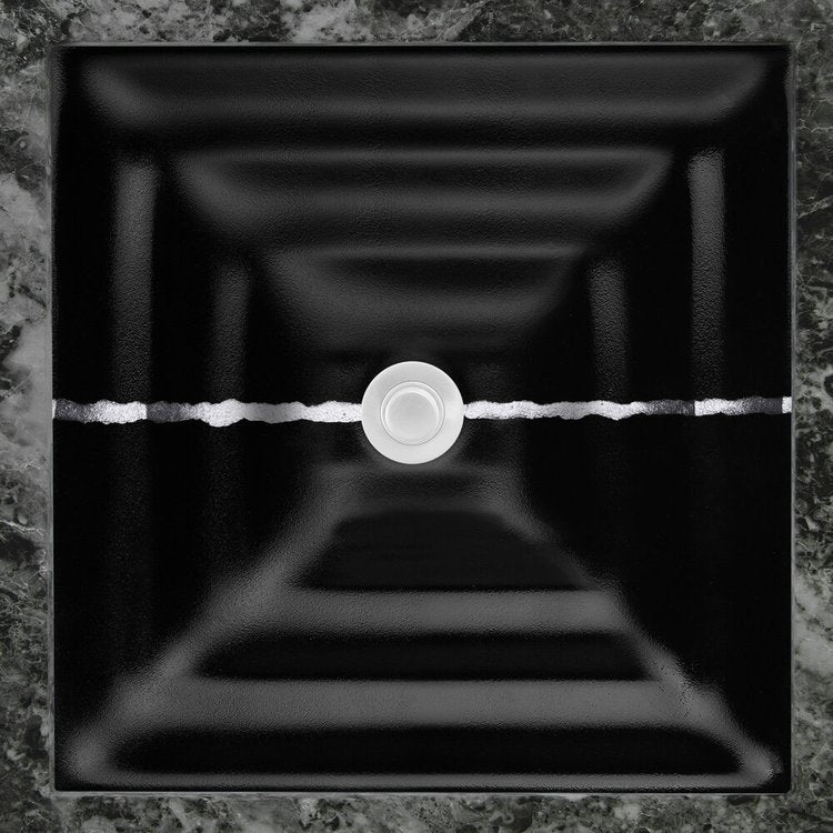 Linkasink Artisan Glass with Metal Leaf Accent Undermount Sink
