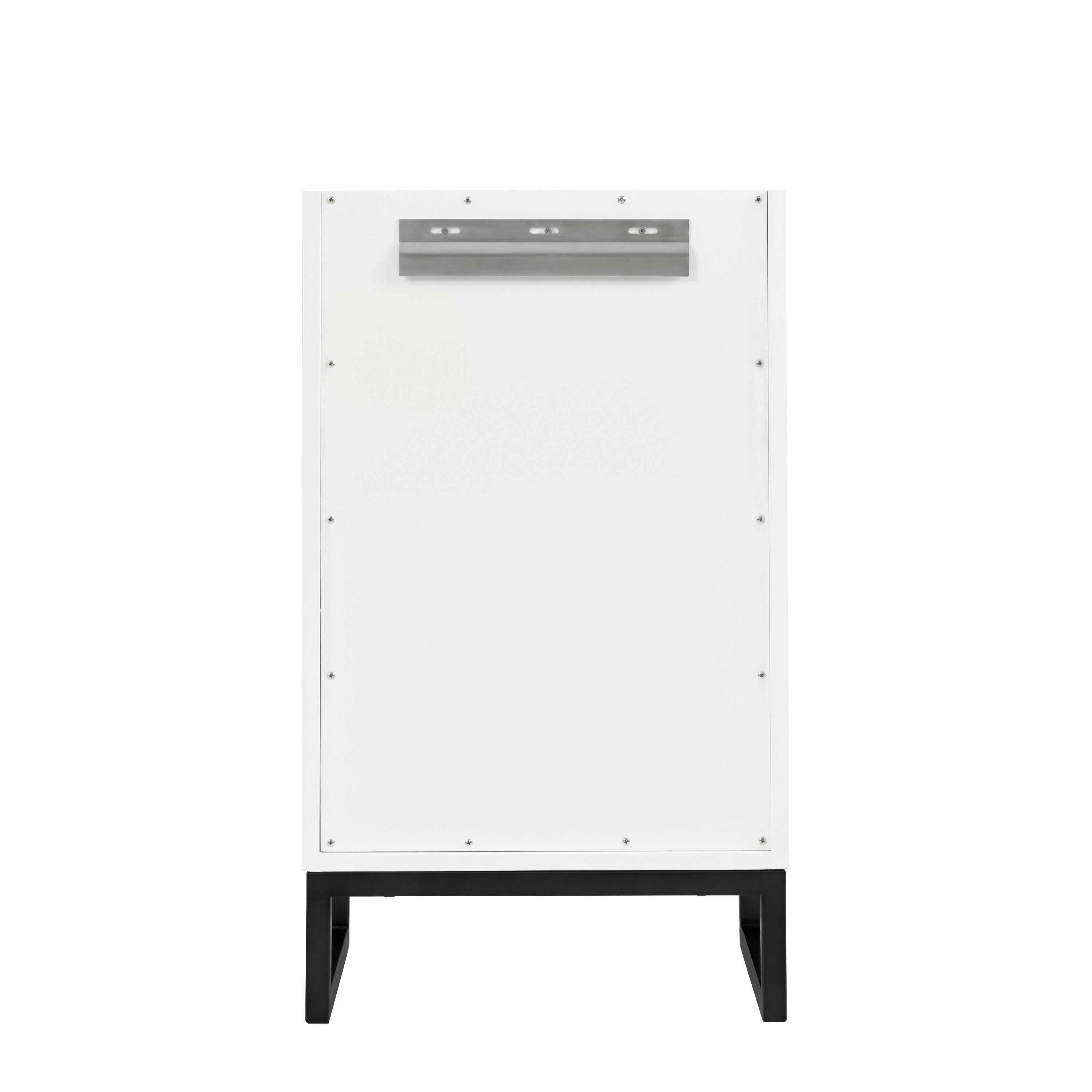 glossy white vanity