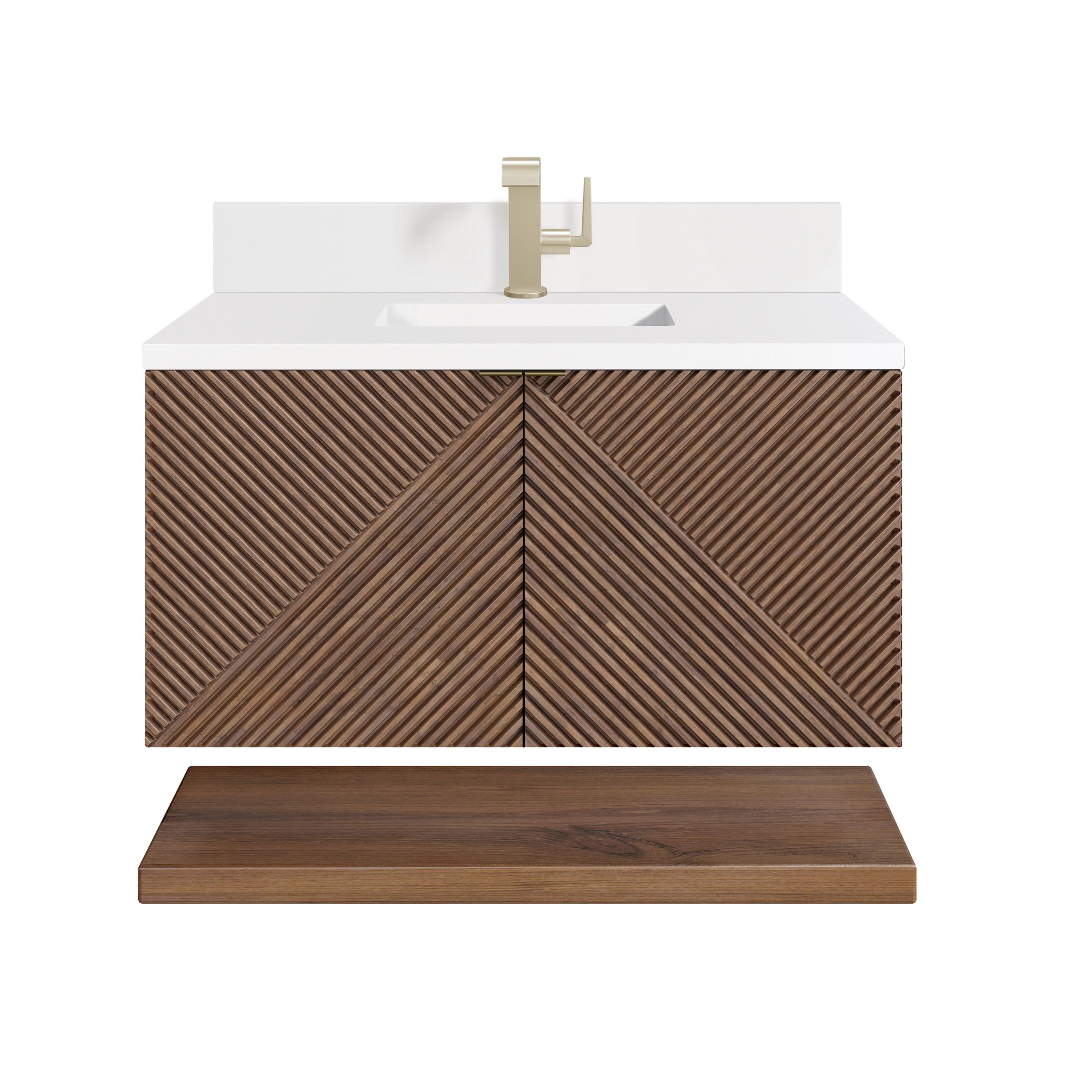 James Martin Vanities Marcello 36" Single Vanity - Chestnut