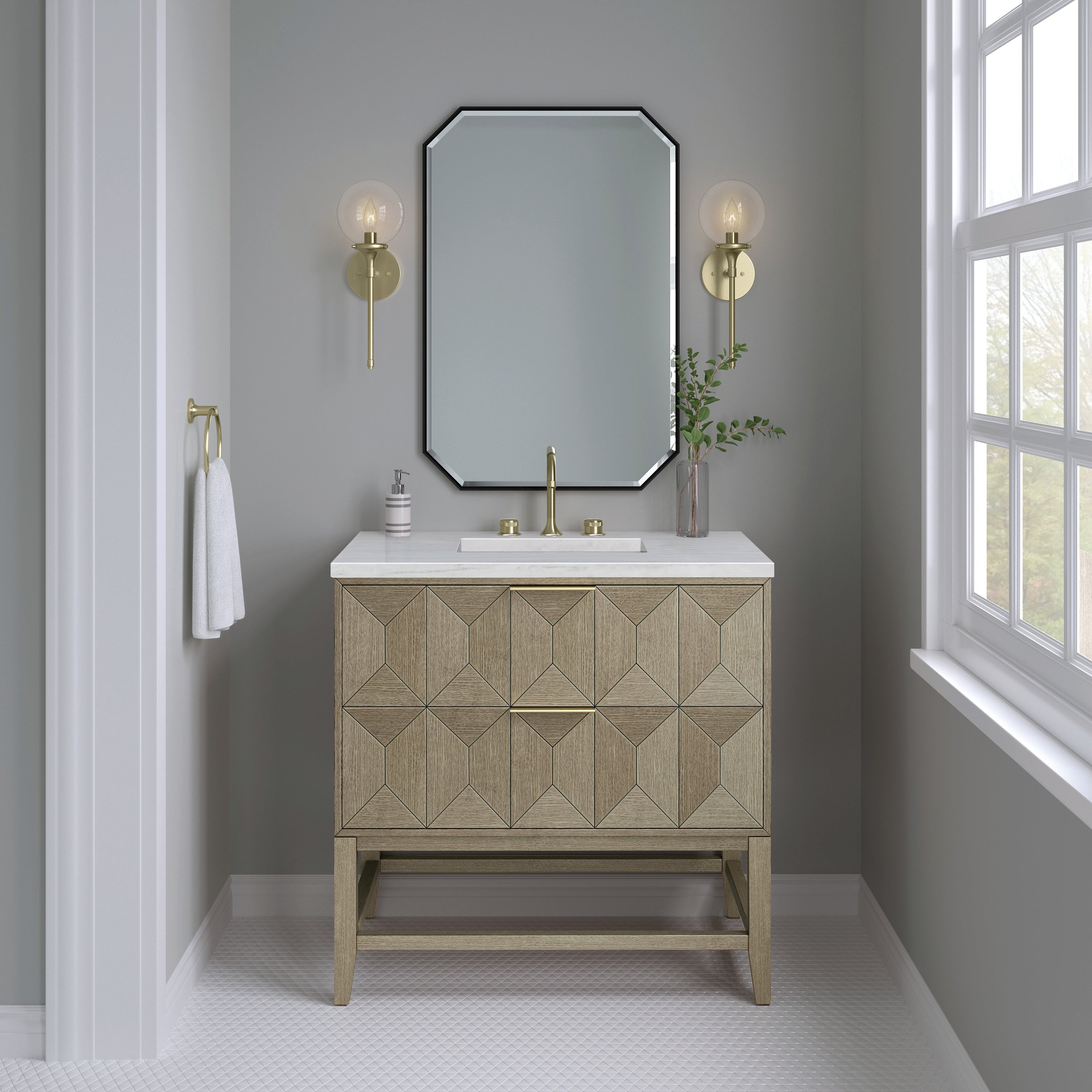 arctic fall top vanity