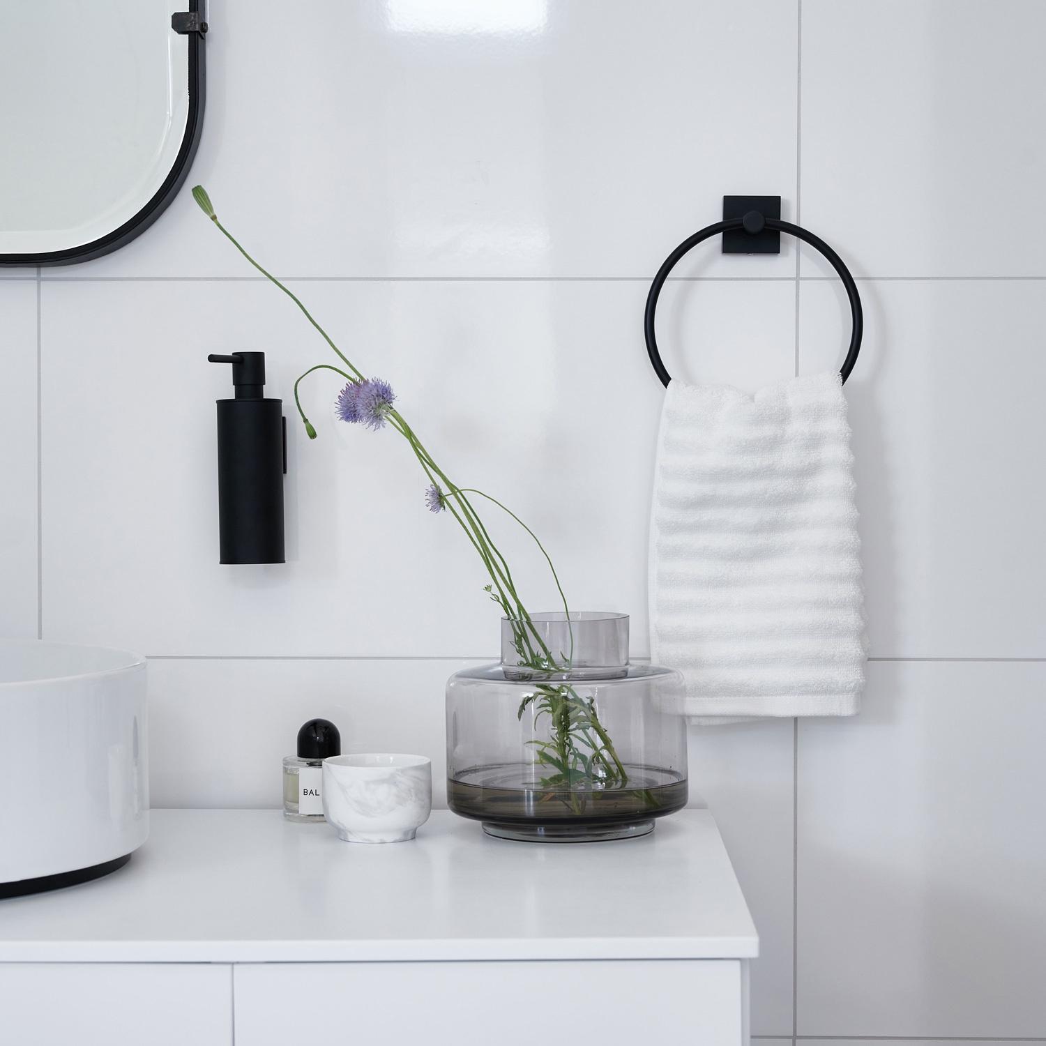 polished chrome soap dispenser